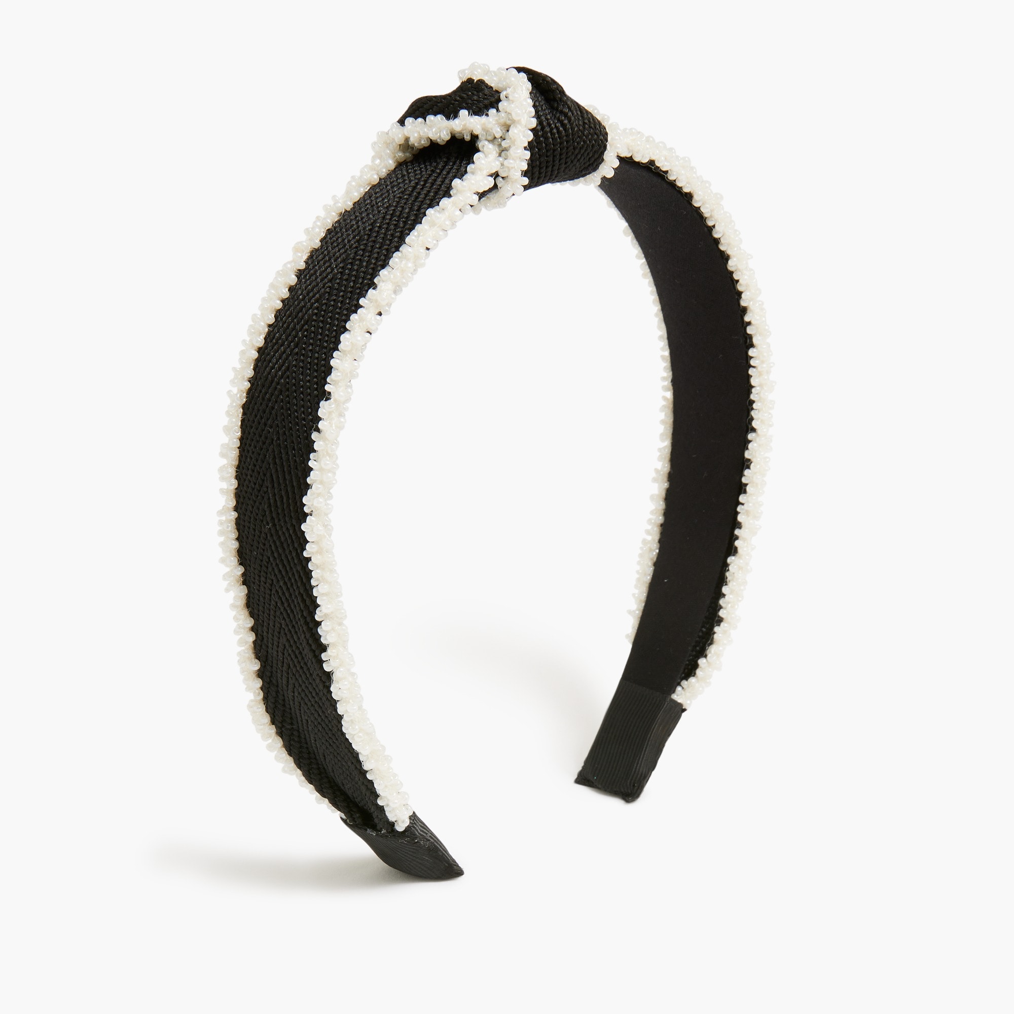 Pearl-lined knot headband