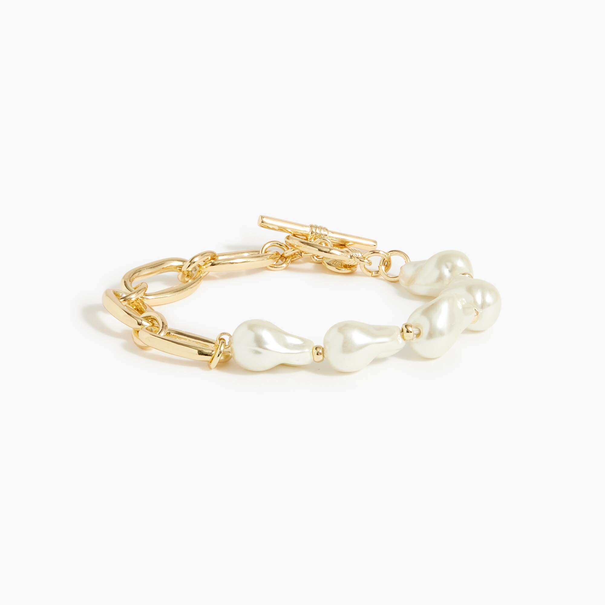 gold and pearl bracelet for women