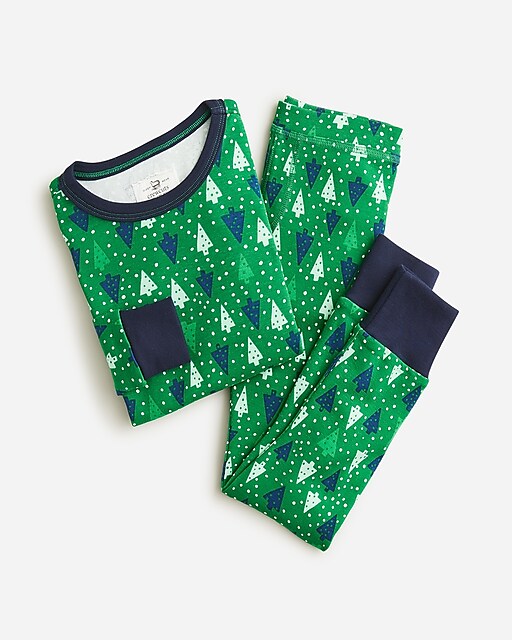  Kids' long-sleeve pajama set in prints