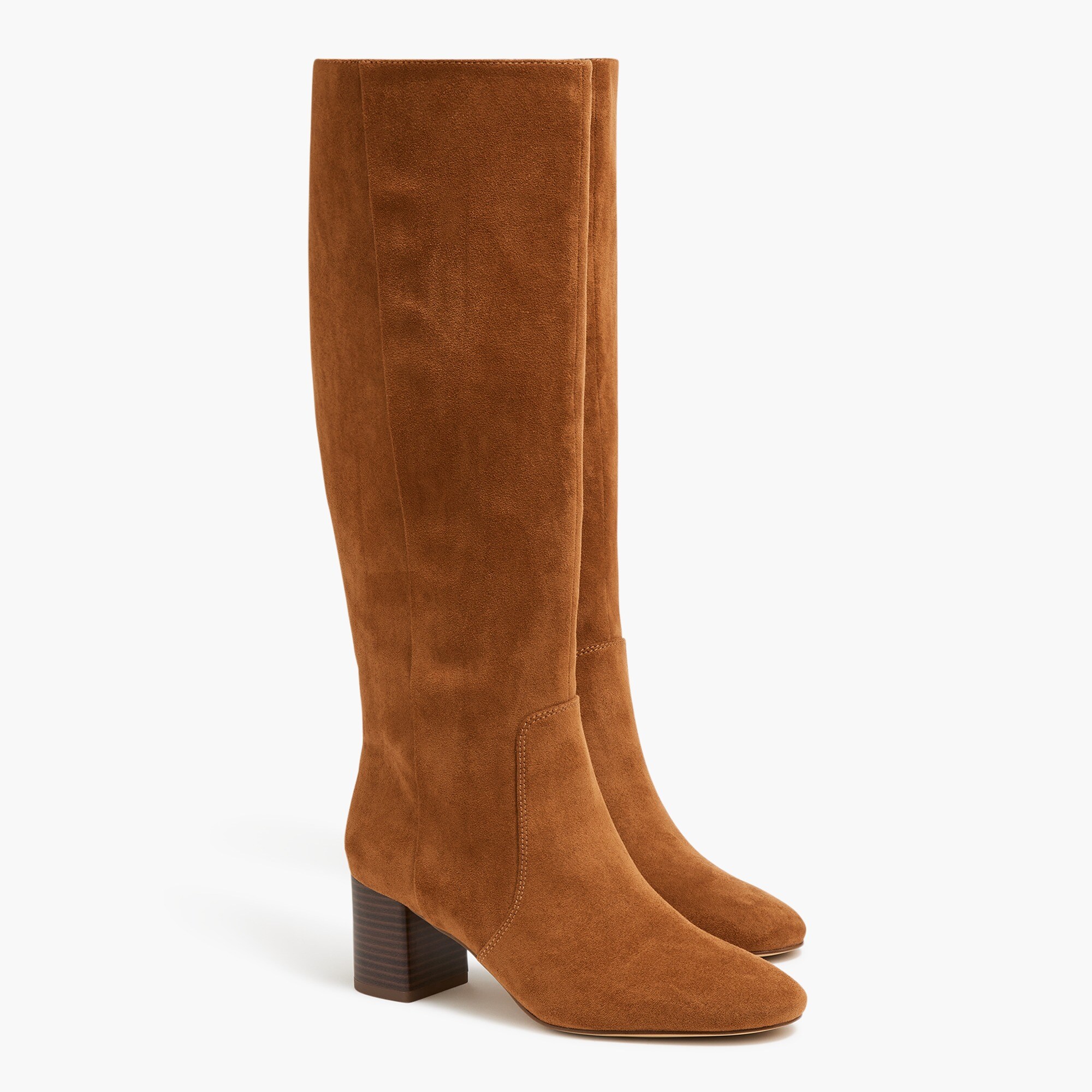 knee-high heeled boots for women