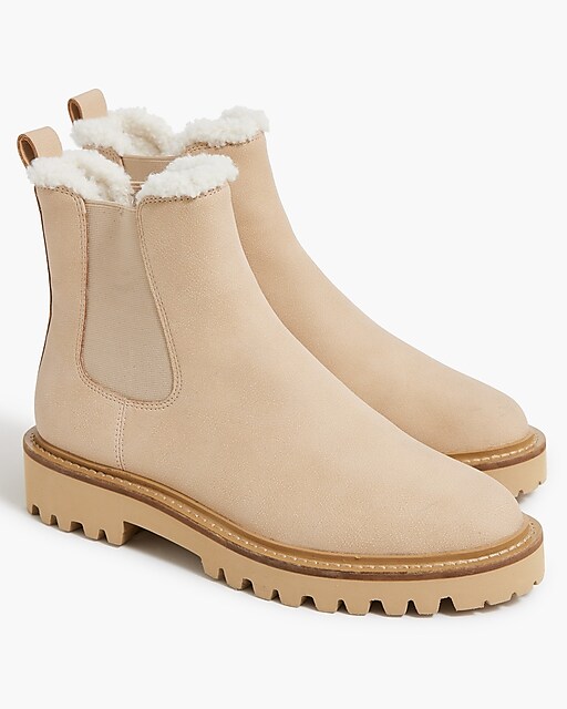  Sherpa-lined Chelsea boots