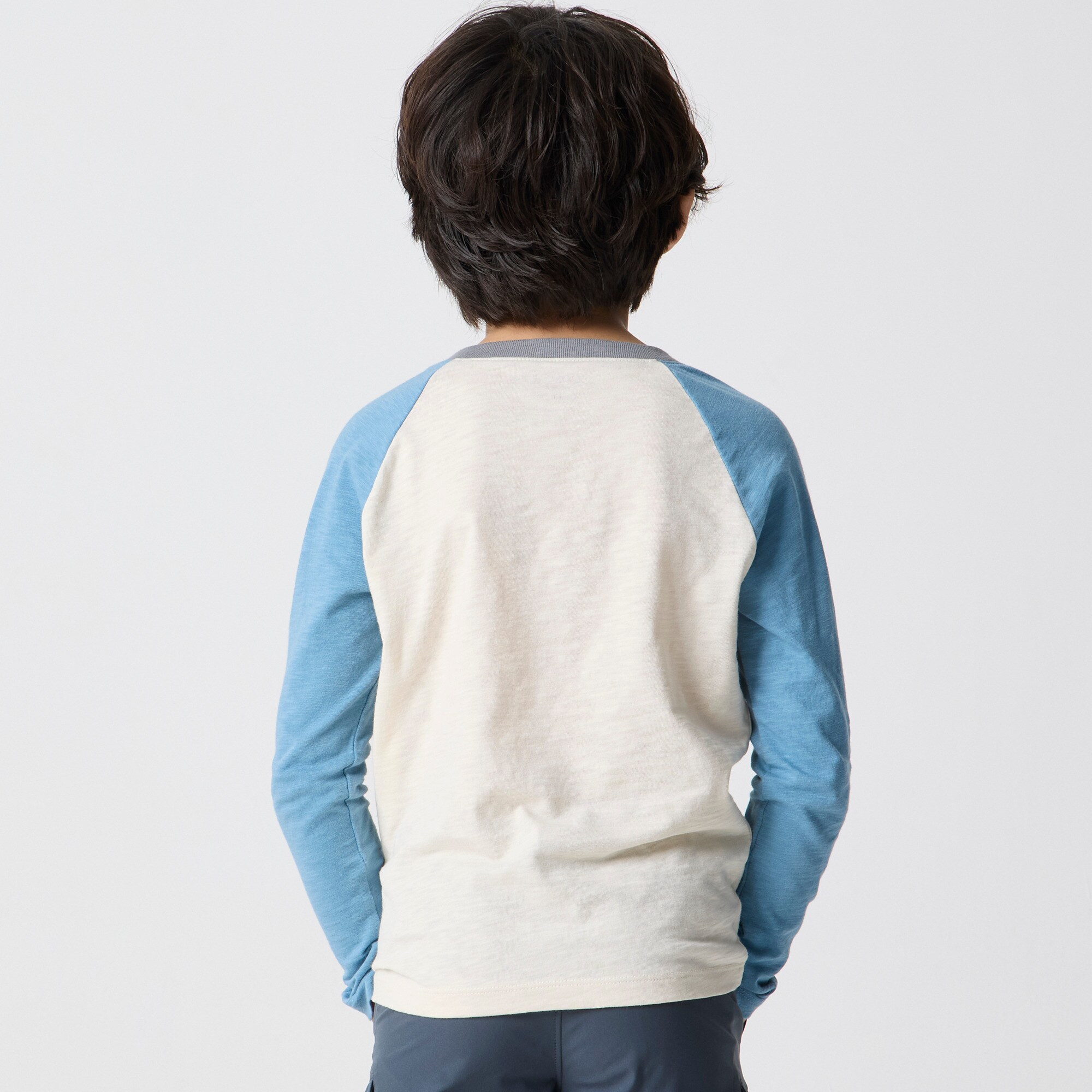 Boys' colorblock henley tee