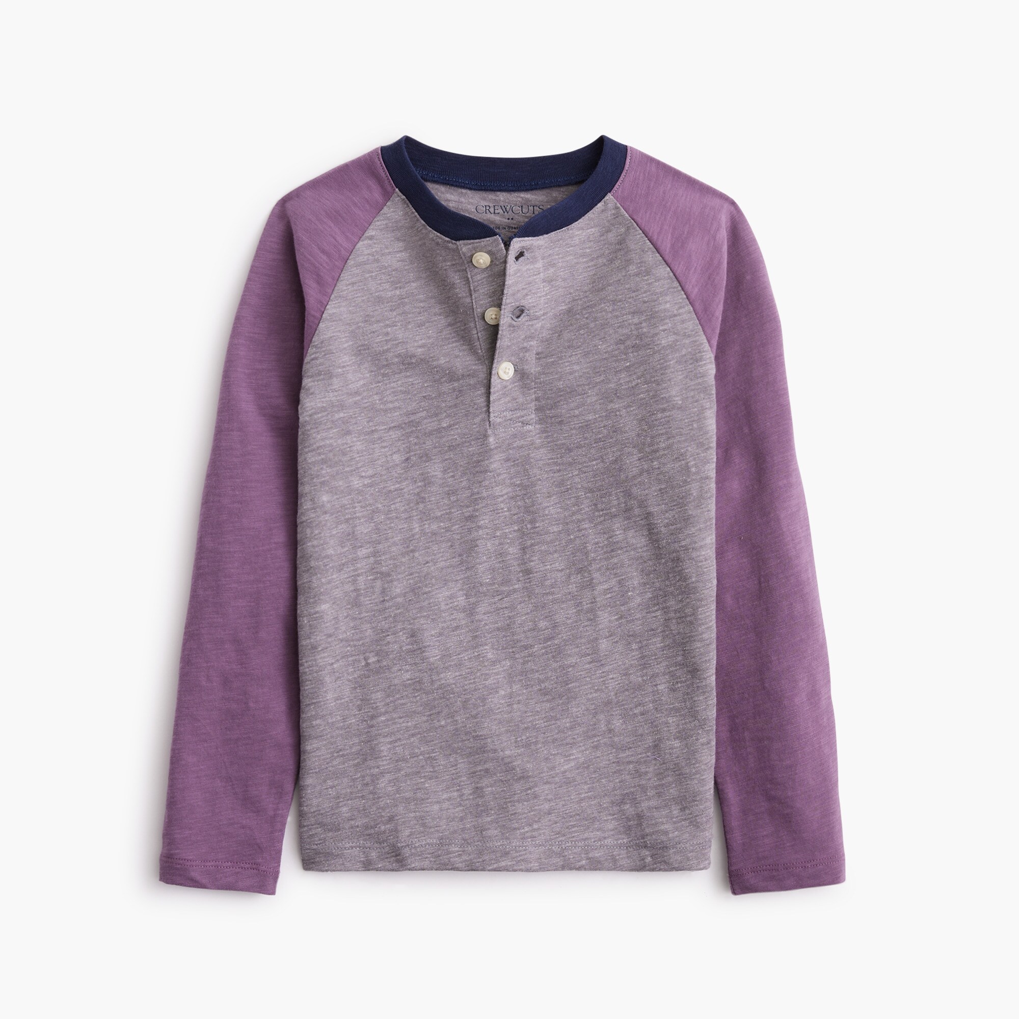  Boys' colorblock henley tee