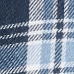 Boys' button-up flannel shirt IVORY MULTI 