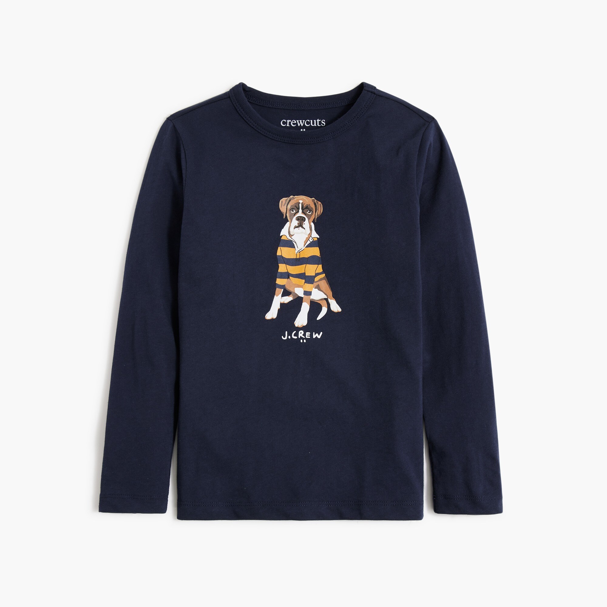 Boys' dog in rugby graphic tee
