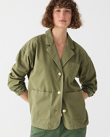 J.Crew: Blazer-jacket In Chino For Women