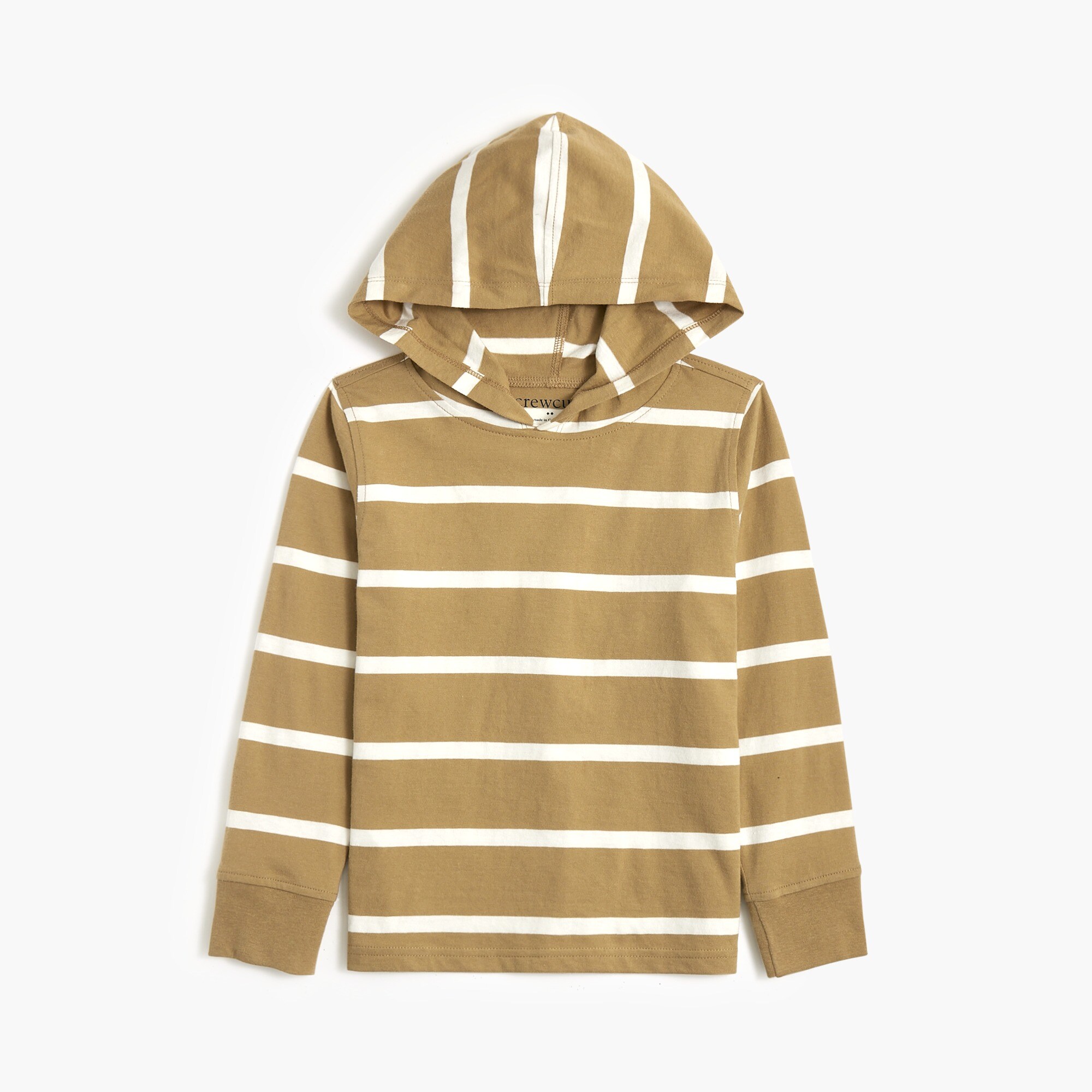 Boys' striped hooded tee