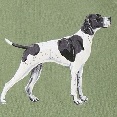 Boys' dog graphic tee WEATHERED OLIVE factory: boys' dog graphic tee for boys