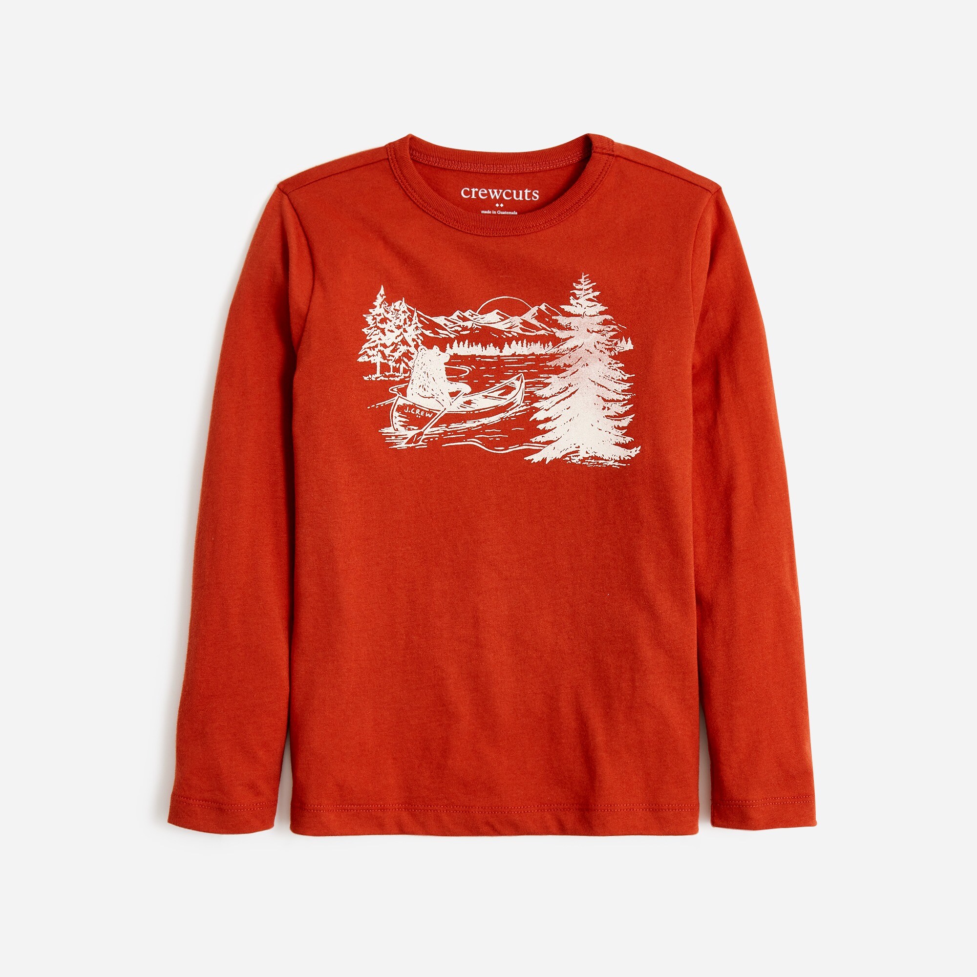 boys' canoe with bear graphic tee for boys