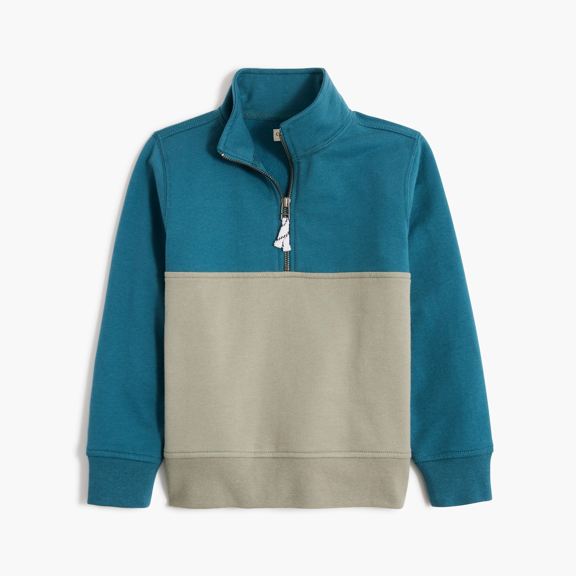 Boys' colorblock half-zip sweatshirt
