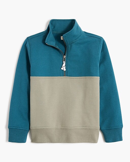 boys Boys' colorblock half-zip sweatshirt