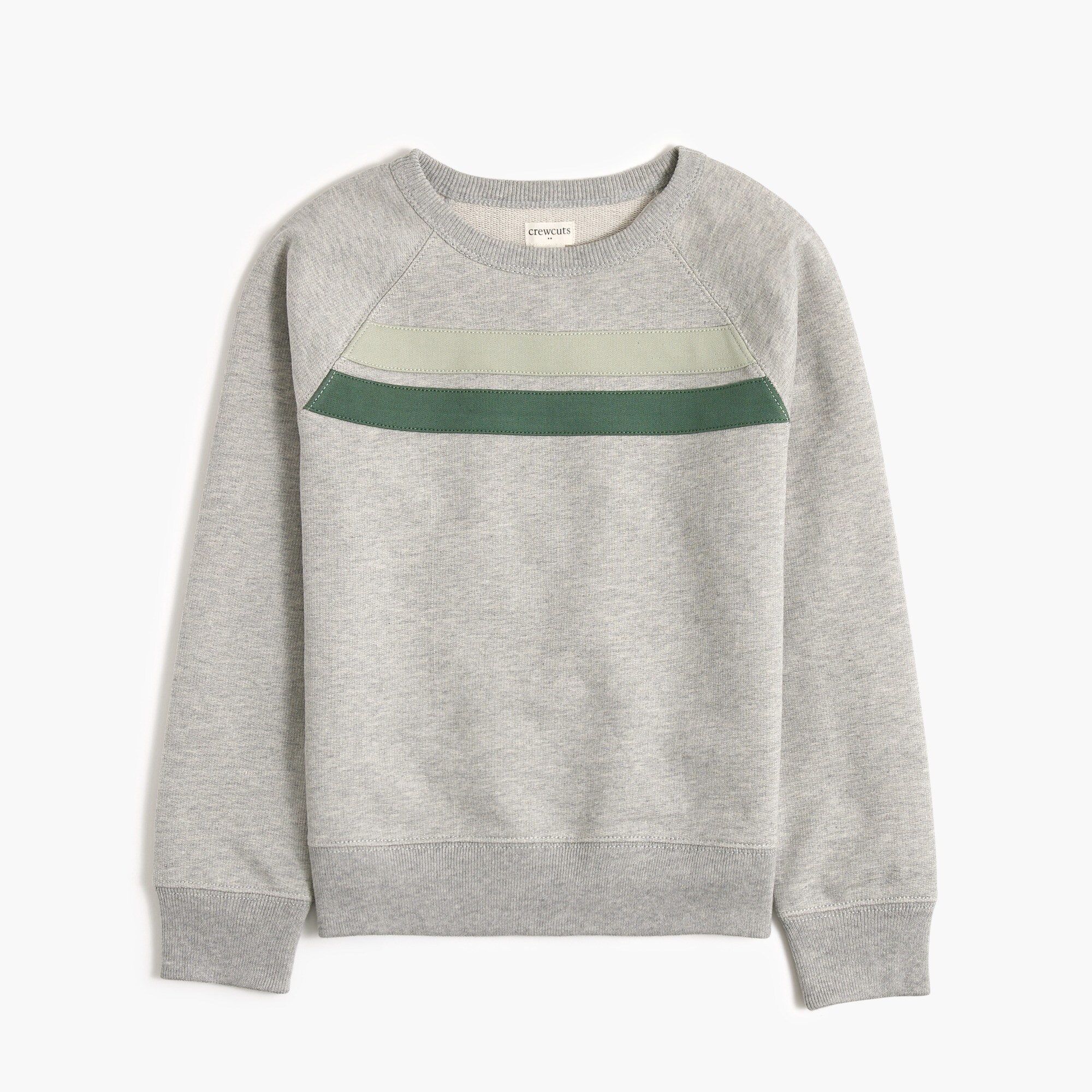 Boys' striped crewneck pullover