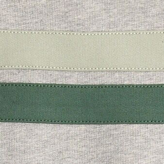 Boys' striped crewneck pullover HTHR GREY SPINACH PATIN boys' striped crewneck pullover for boys