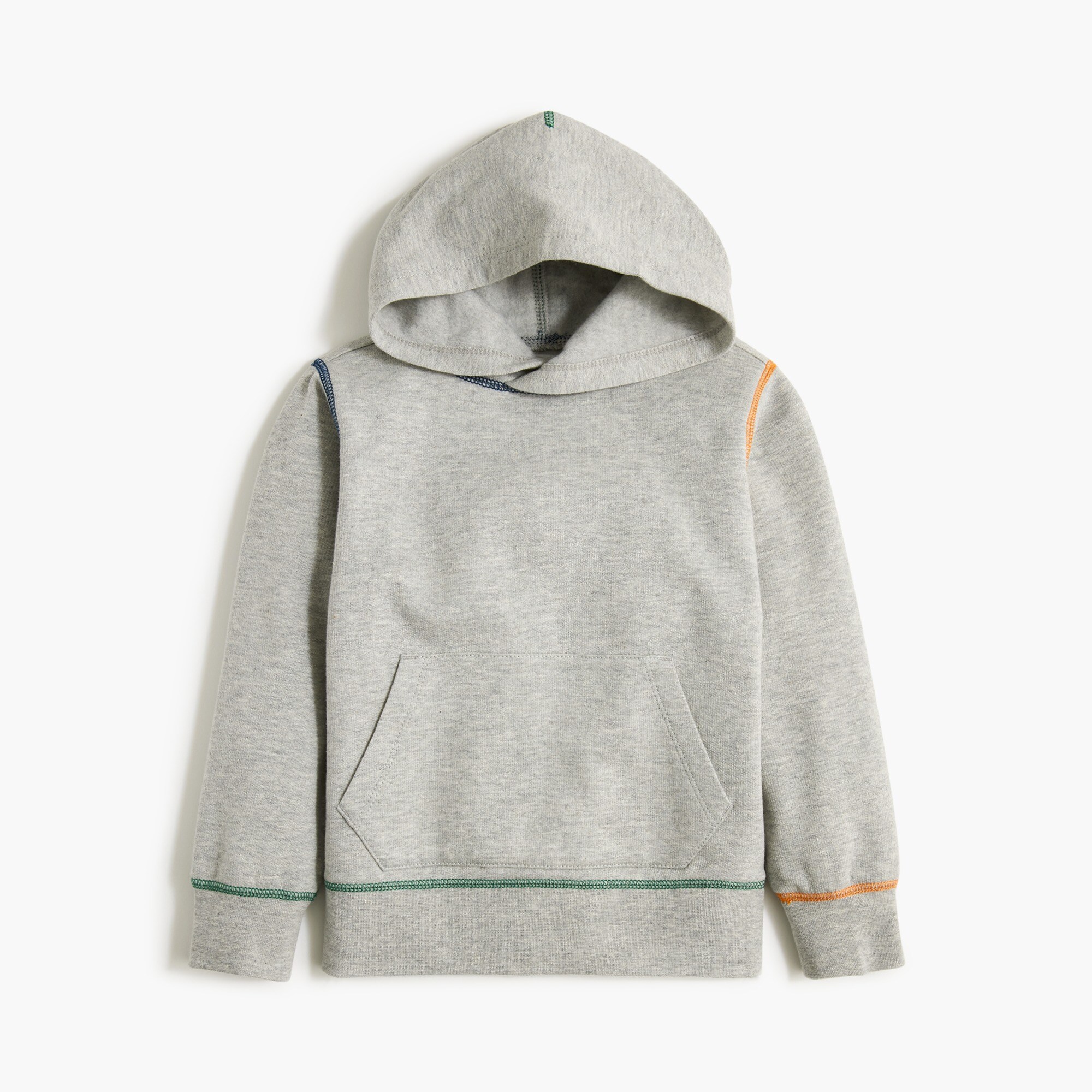 Boys' hoodie with contrast stitching