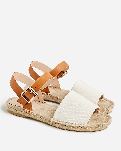 womens Made-in-Spain ankle-strap espadrilles in leather