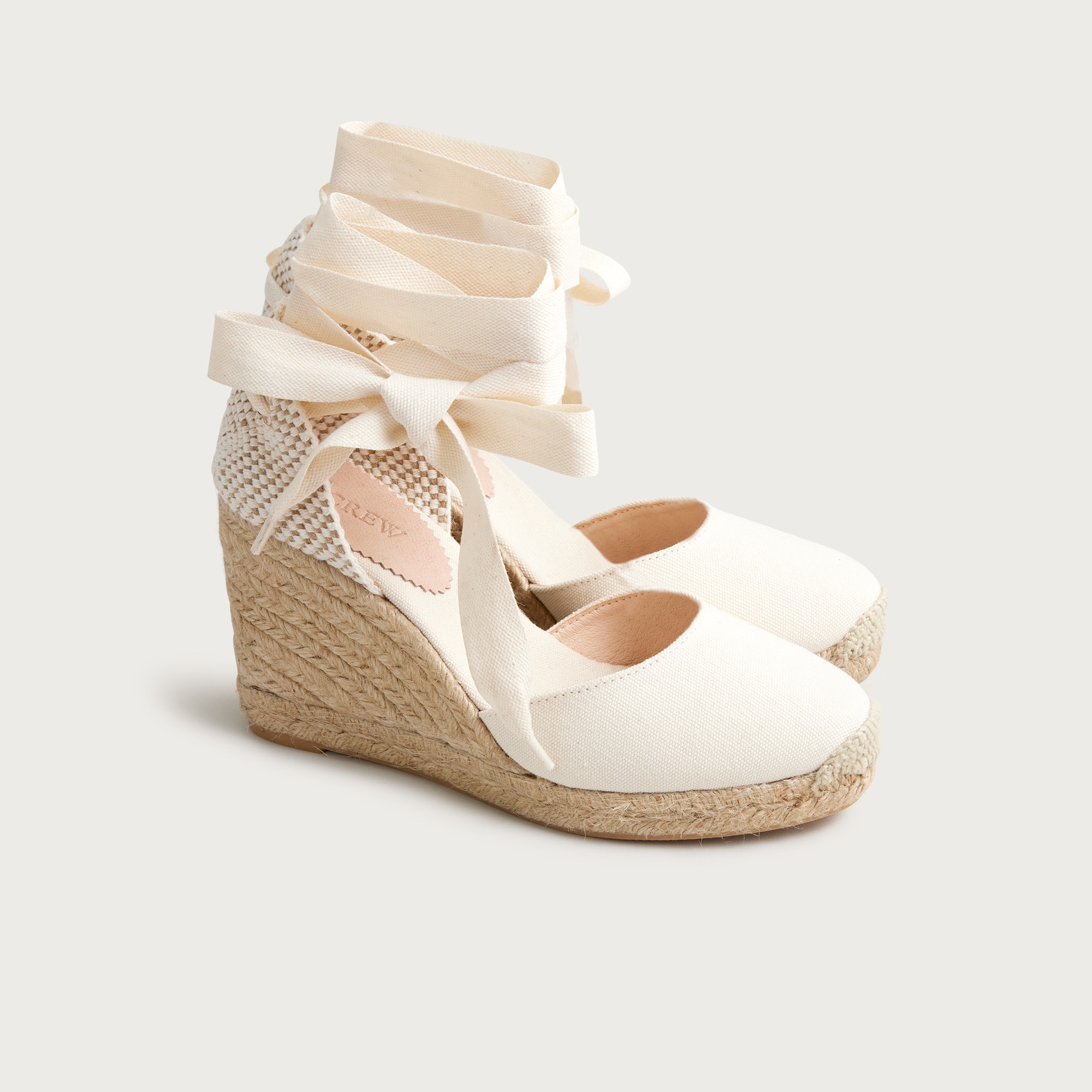 made-in-spain lace-up high-heel espadrilles for women