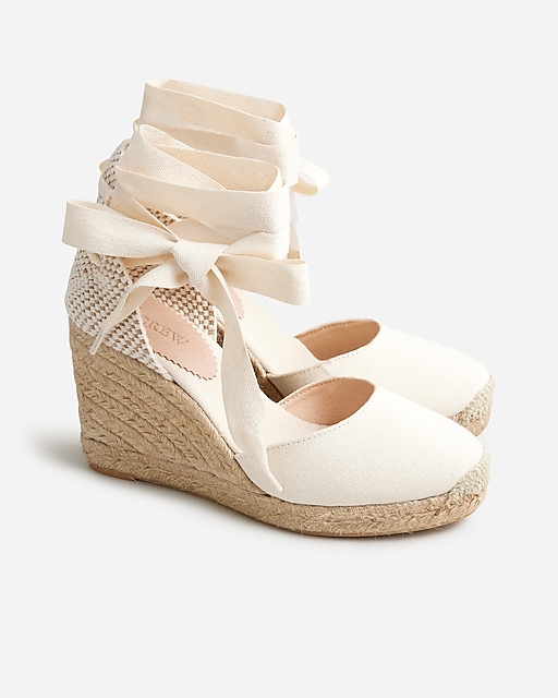 Made-in-Spain lace-up high-heel espadrilles