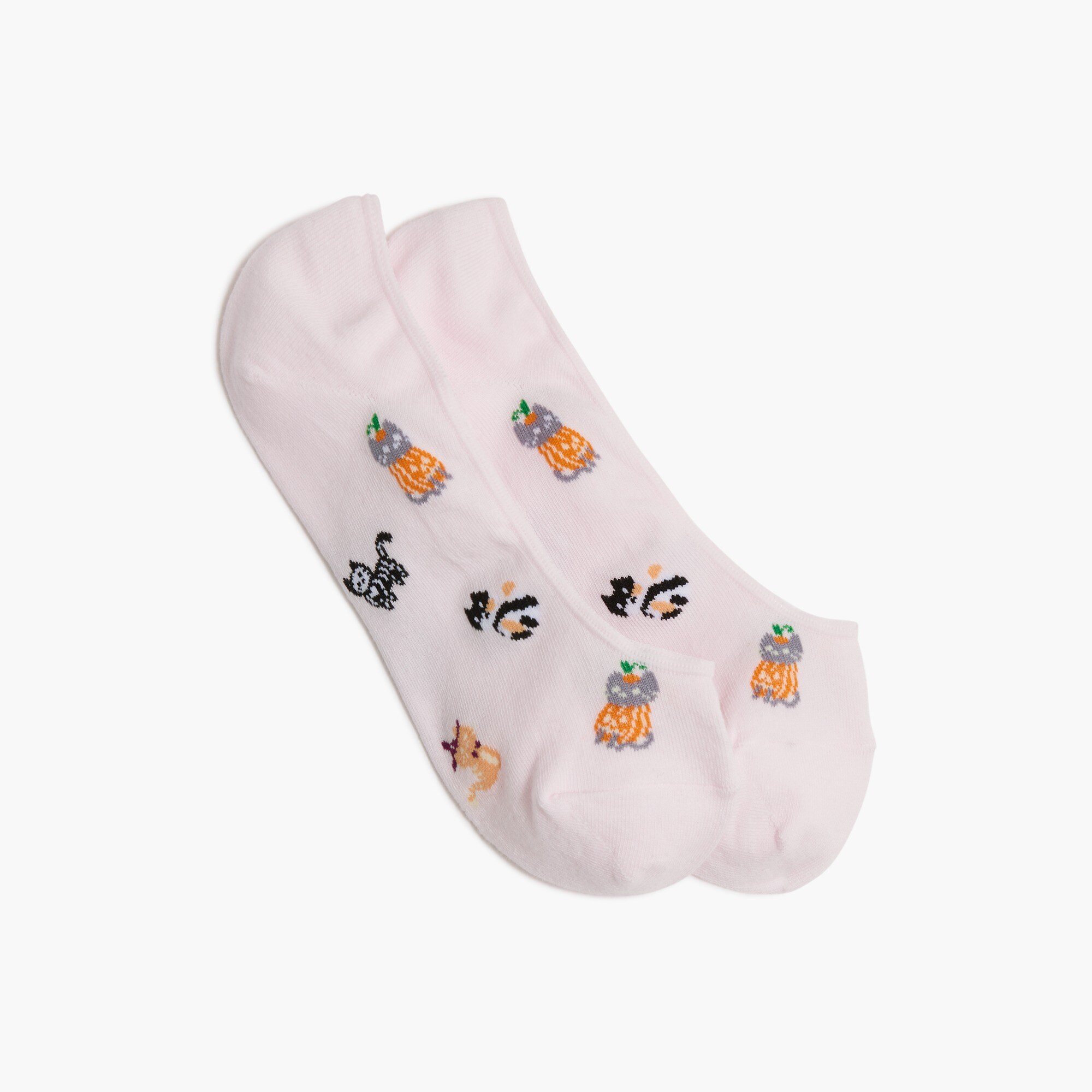 Halloween cats no-show socks