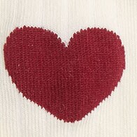Heart socks HEATHER GREY factory: heart socks for women