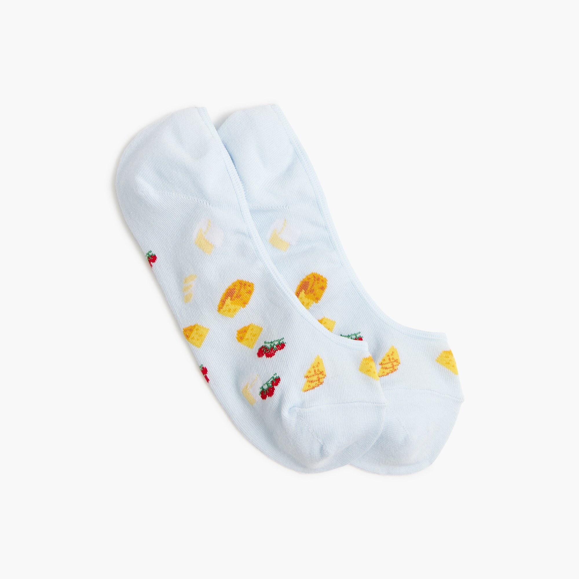 Cheese no-show socks