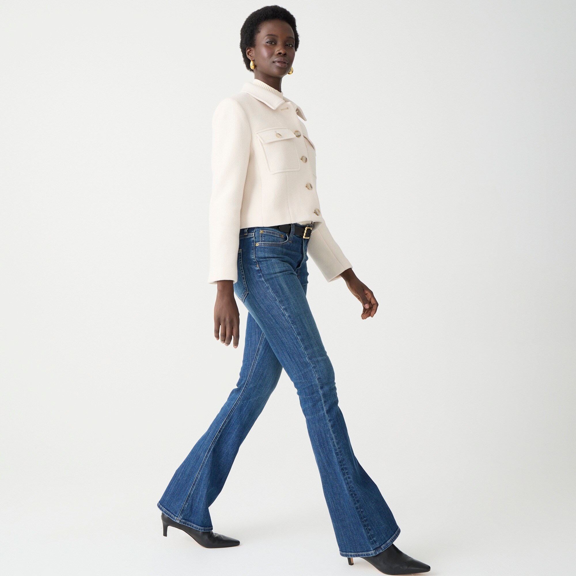 Skinny flare jean in Wakeman wash