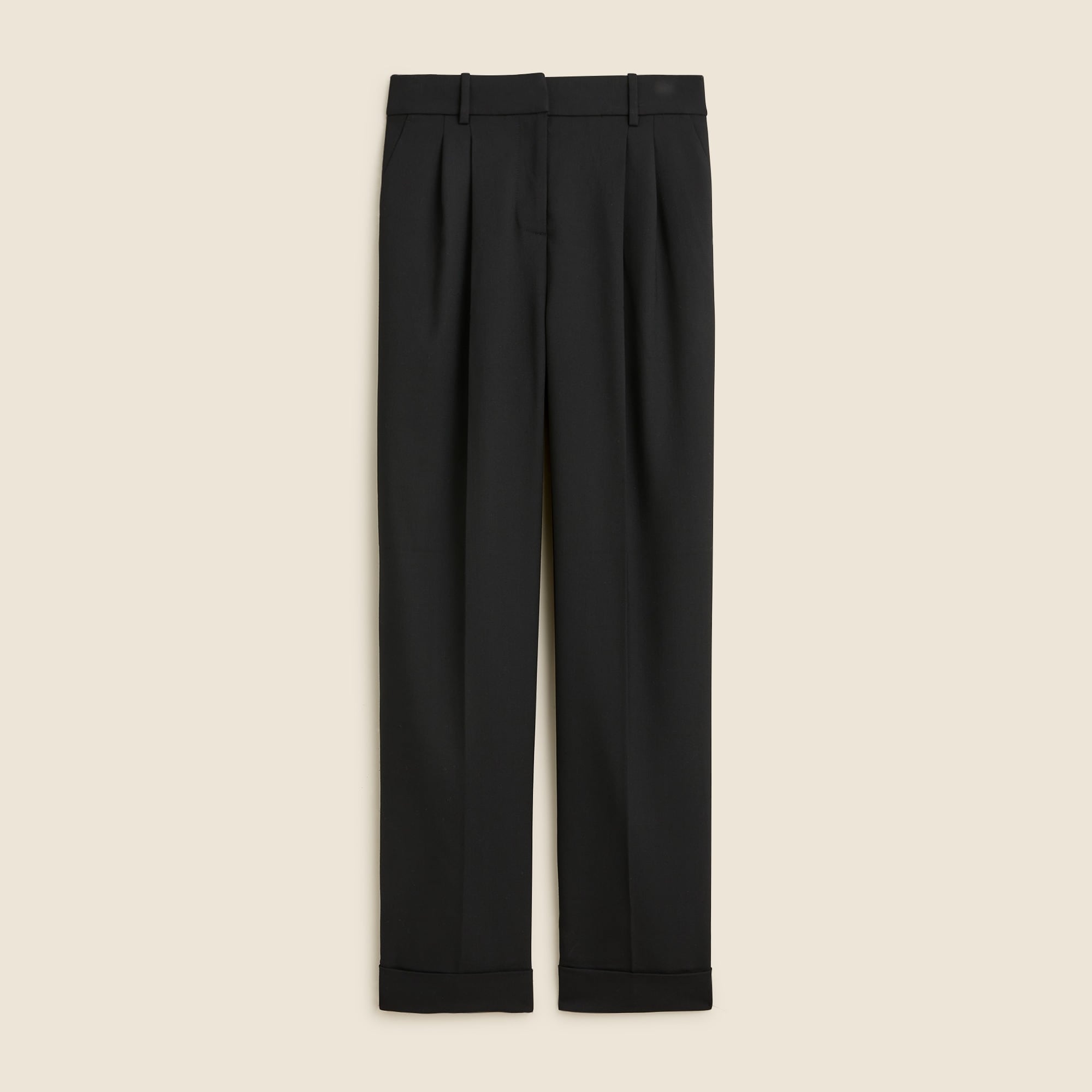 womens Tall wide-leg essential pant in Italian city wool blend