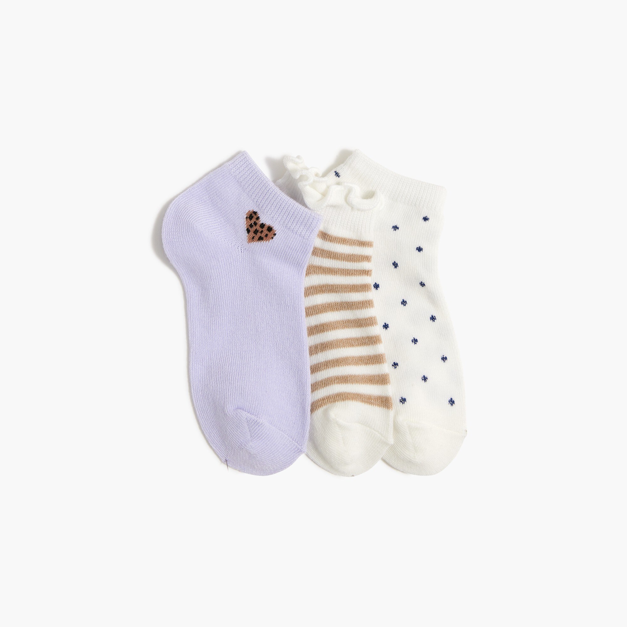 Girls' printed socks pack