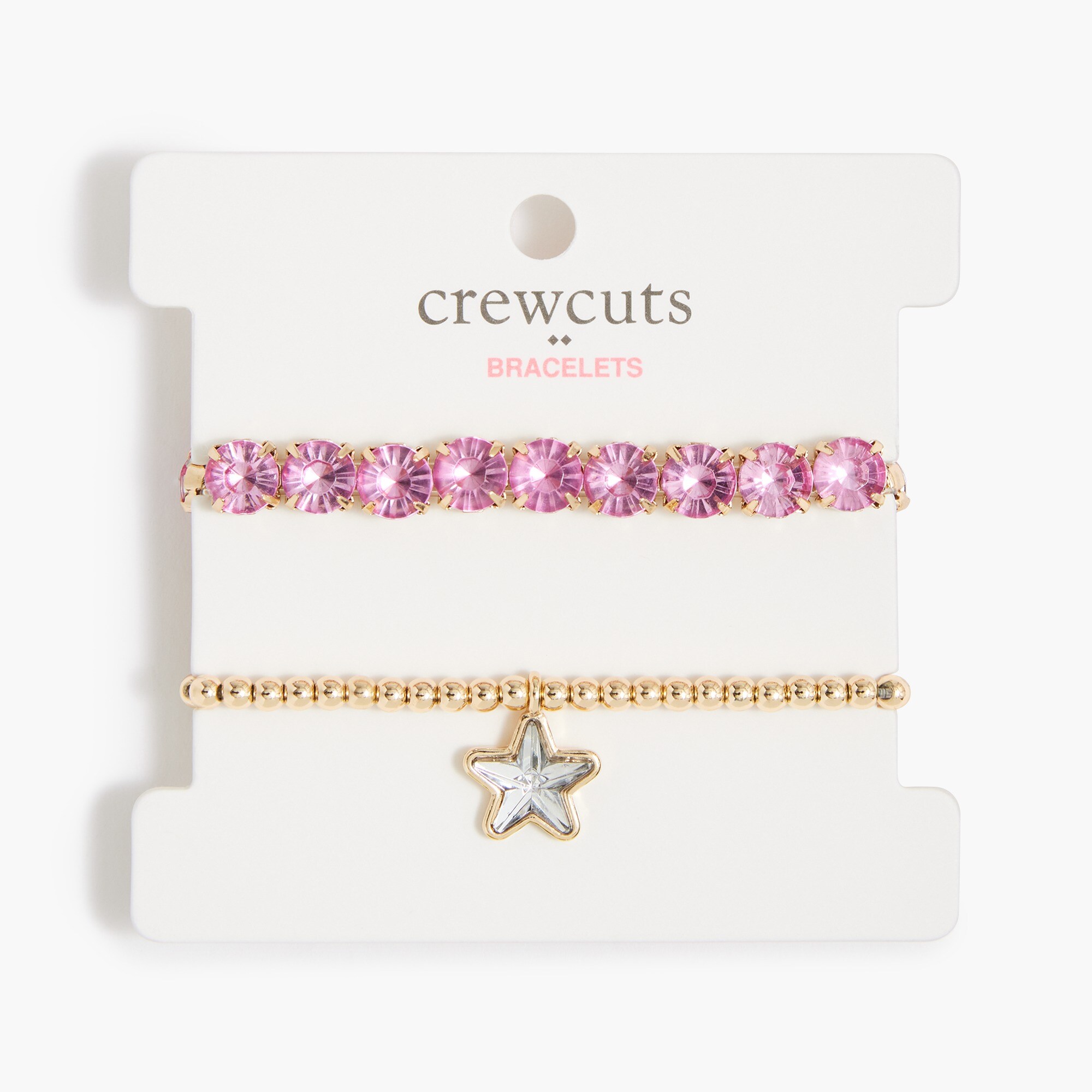 Girls' star bracelets set-of-two