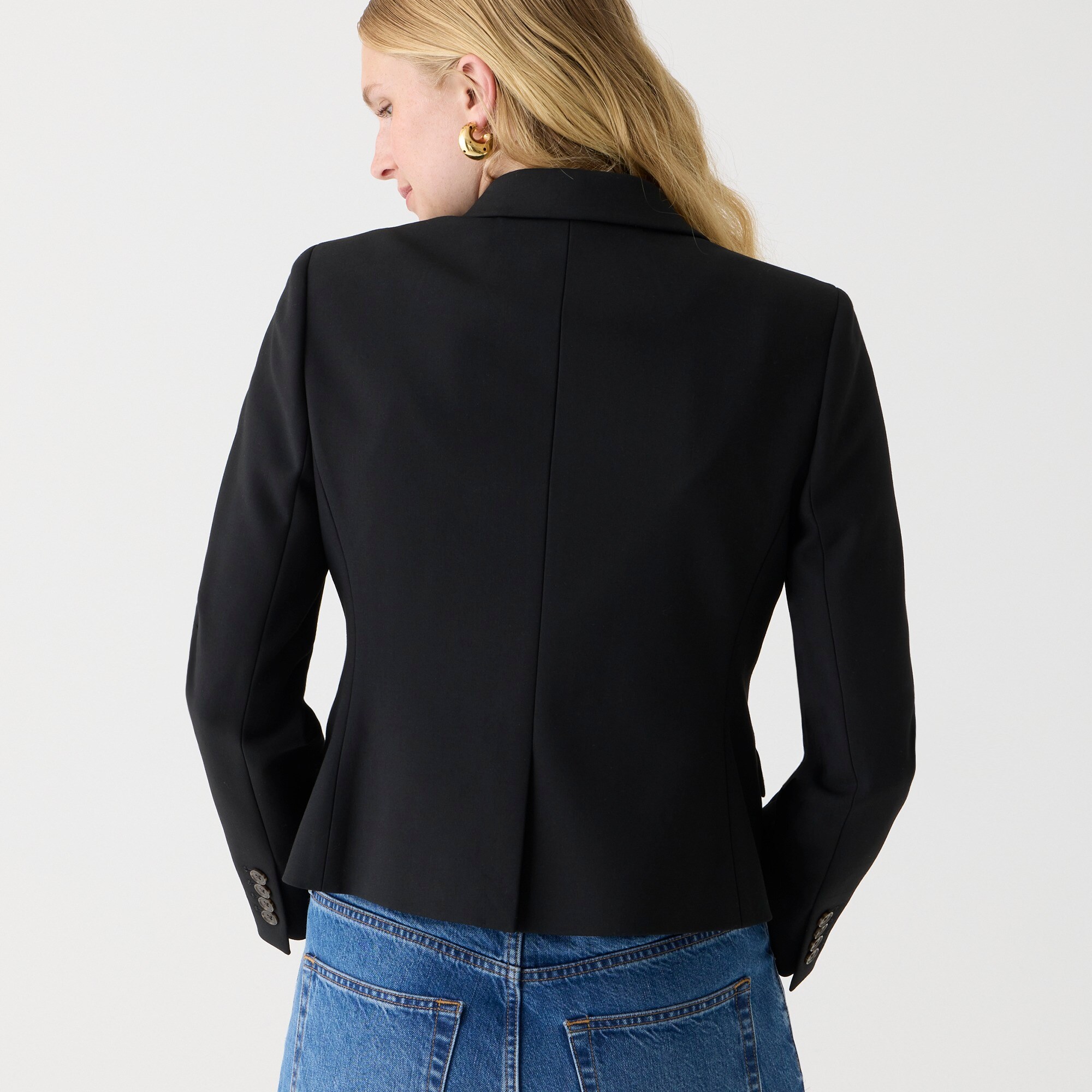 J.Crew: Slim-fit Double-breasted Blazer In Four-season Stretch For Women