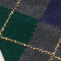 Argyle socks CHARCOAL NAVY PINE MULT