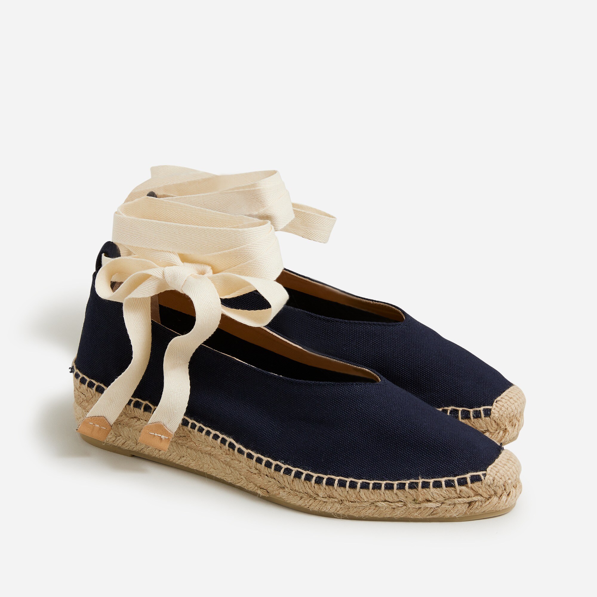 womens Castaner&reg; X J.Crew lace-up espadrille sandals