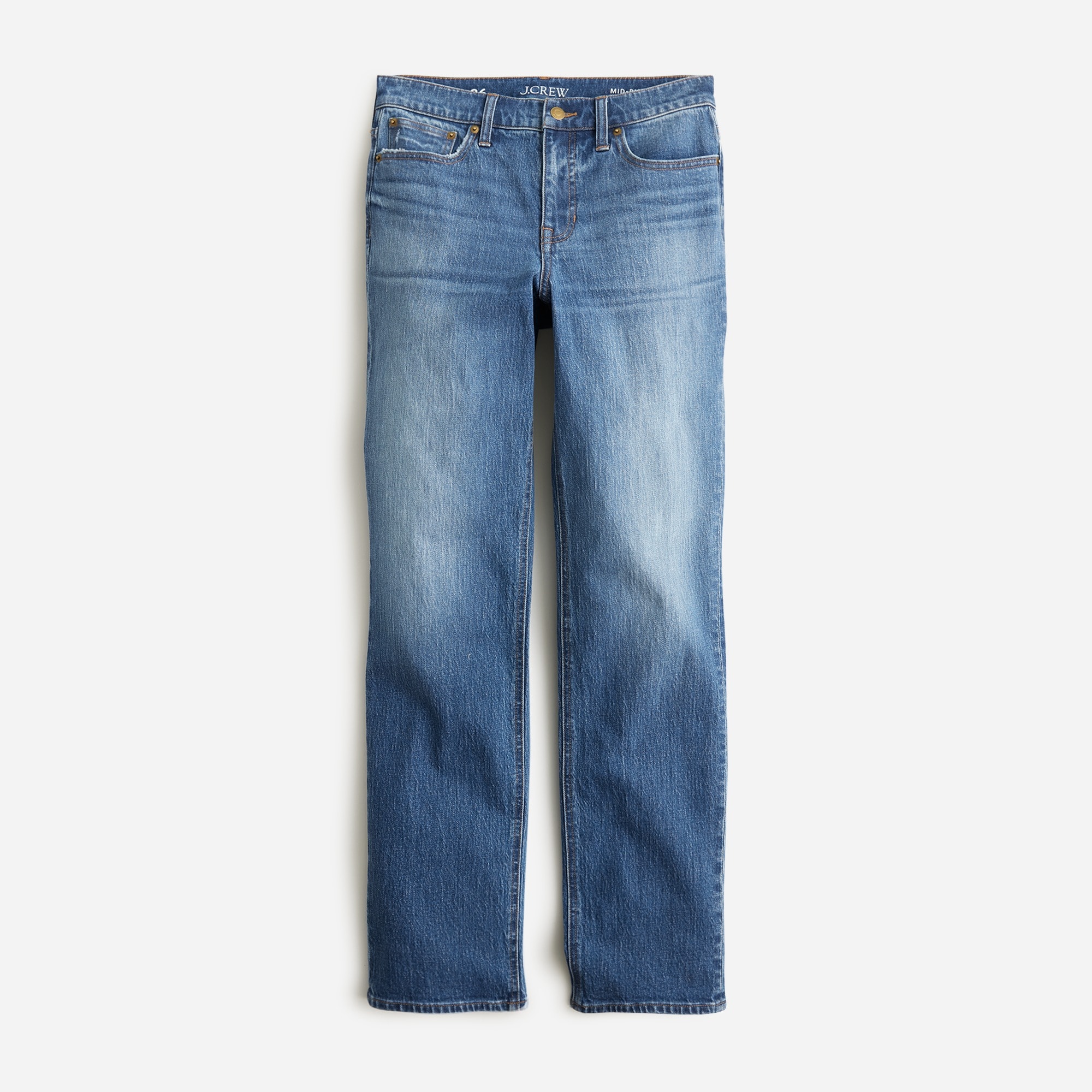 J.Crew: Mid-rise '90s Classic Straight-fit Jean In Birchwood Wash For Women