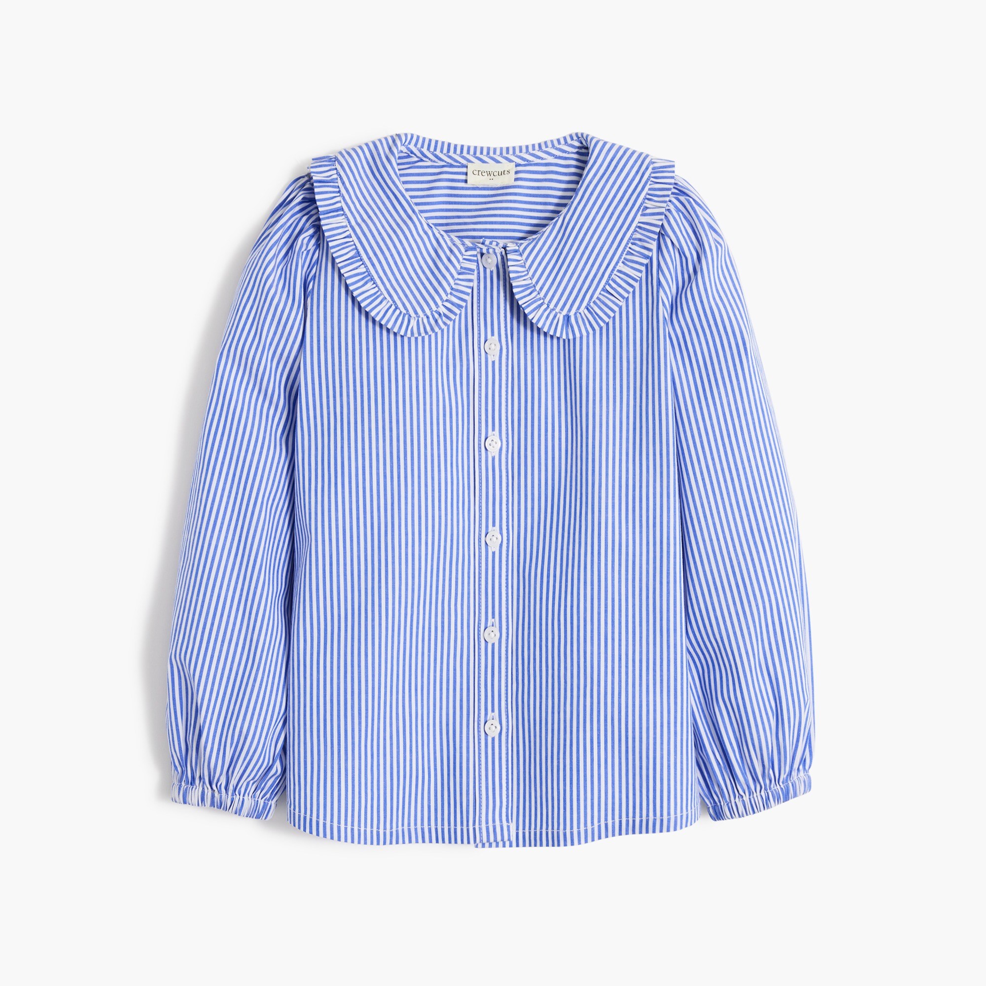 Girls' ruffle-collar shirt