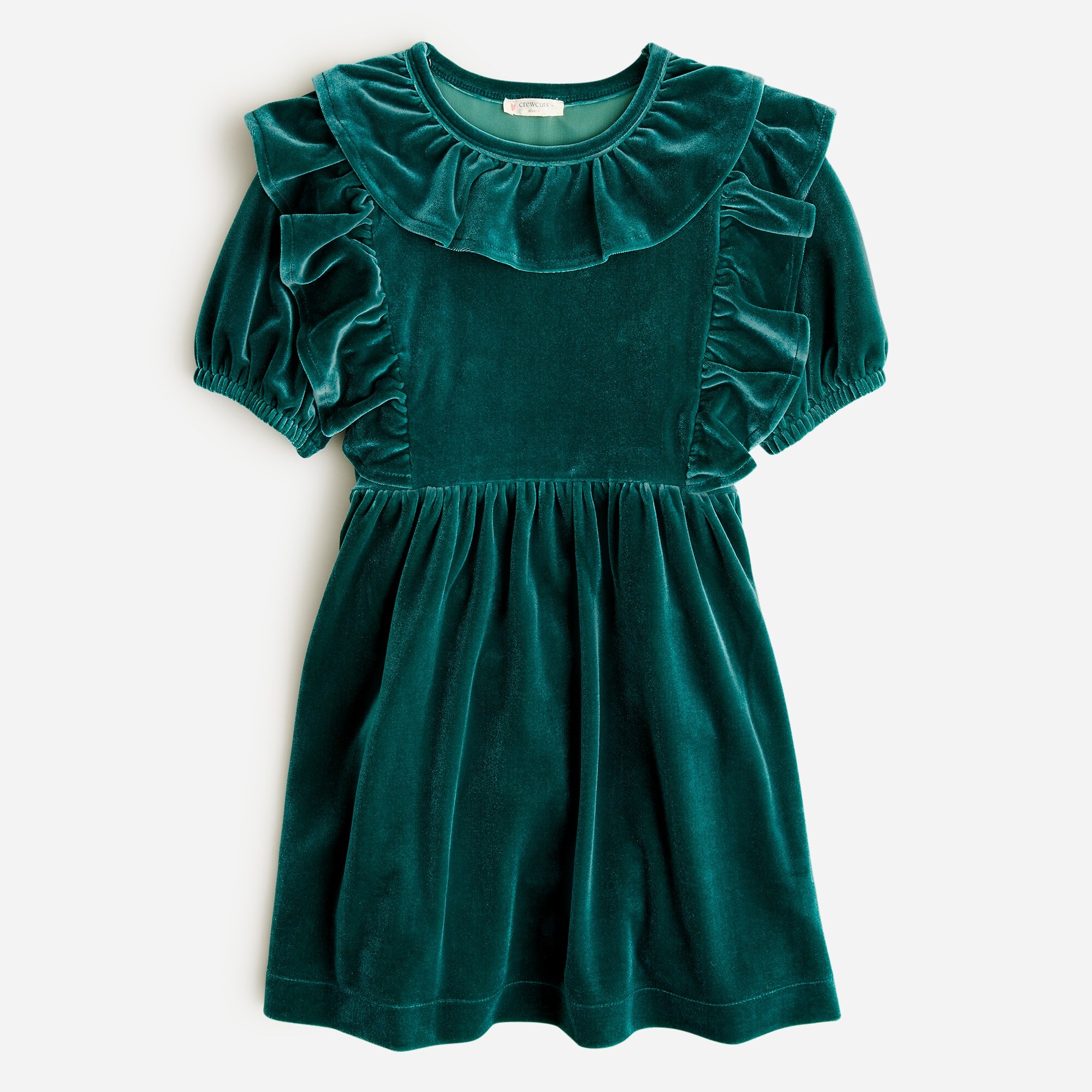 green plus size cocktail dress Mac Duggal - Green Chiffon Bishop Sleeve Surplice Dress (Plus) main image 0
