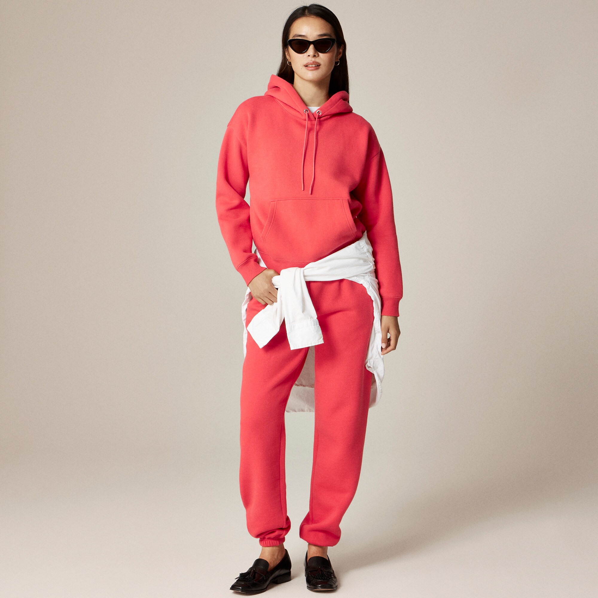 University Terry V-neck Polo Shirt In Stripe For Women | J.Crew