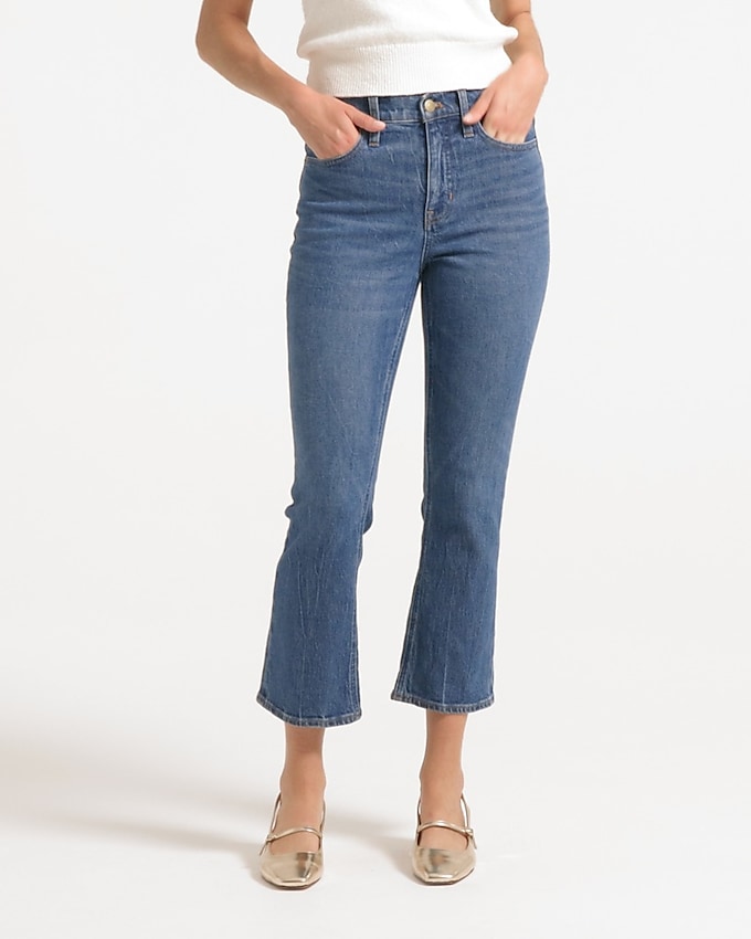 10&quot; demi-boot crop jean in Marion wash