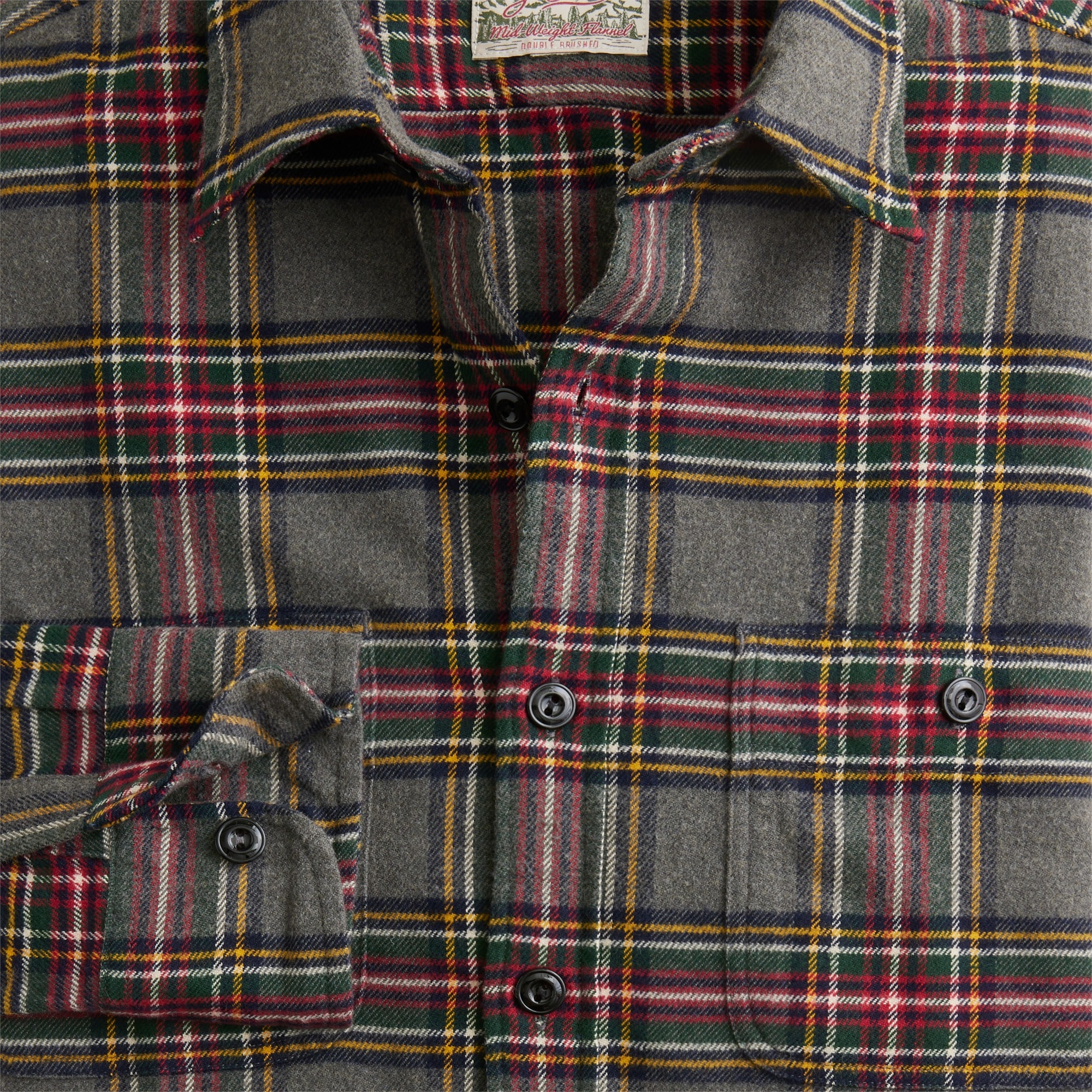 Midweight flannel workshirt