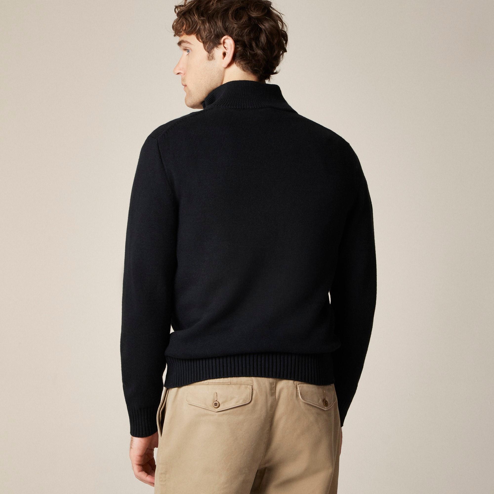 Heritage cotton quarter-zip sweater