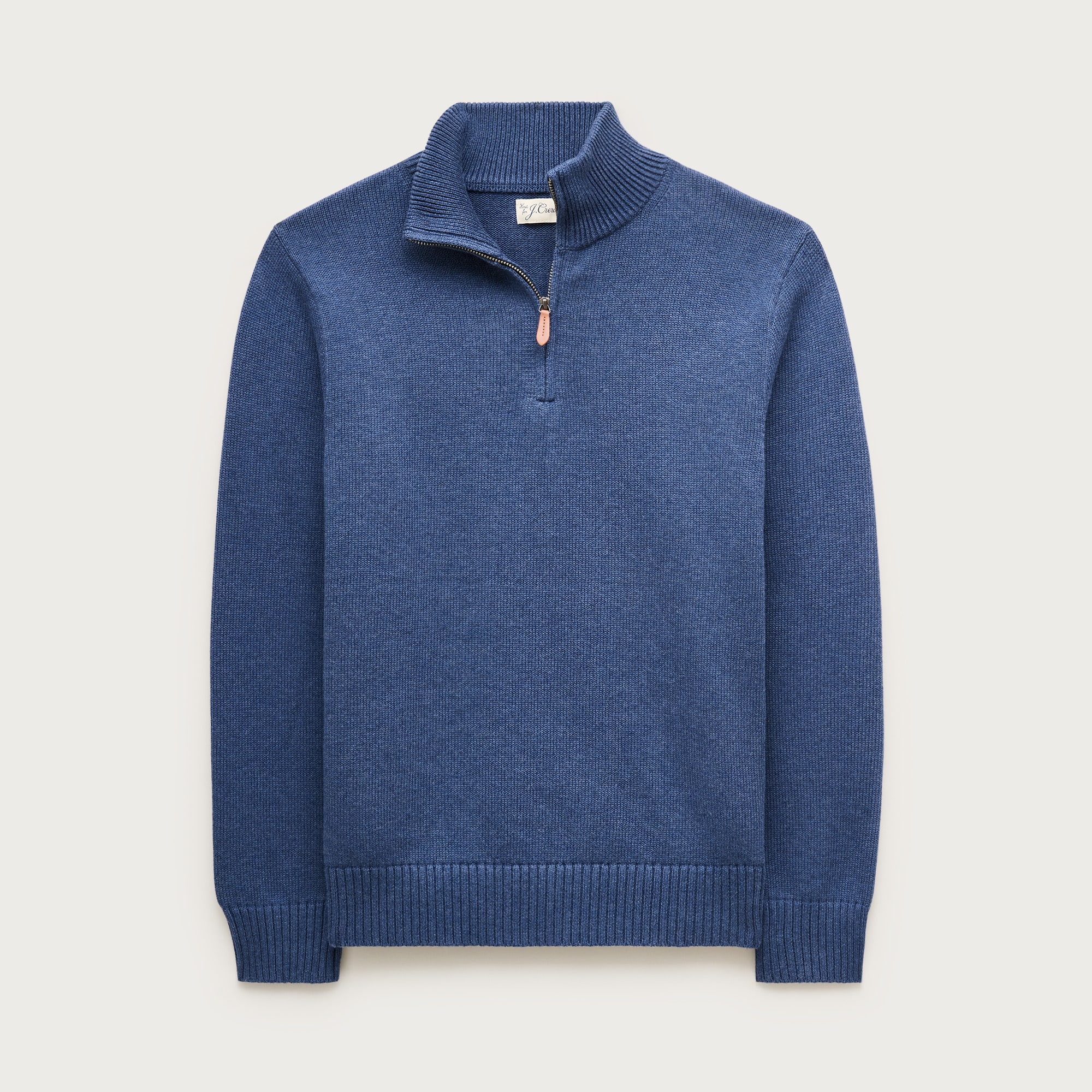Heritage cotton quarter-zip sweater