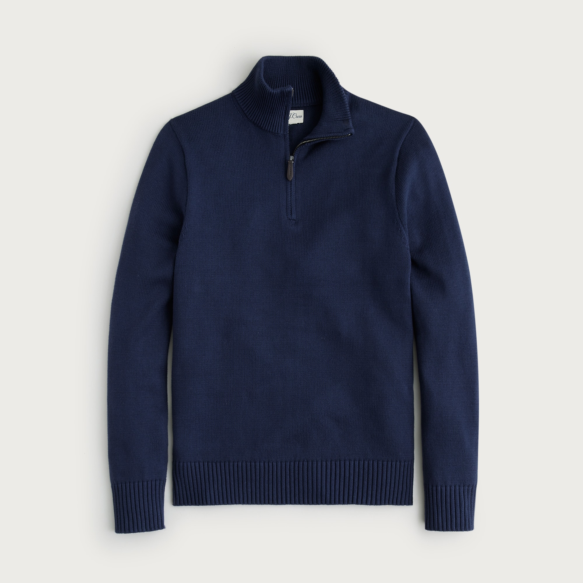 Heritage cotton quarter-zip sweater