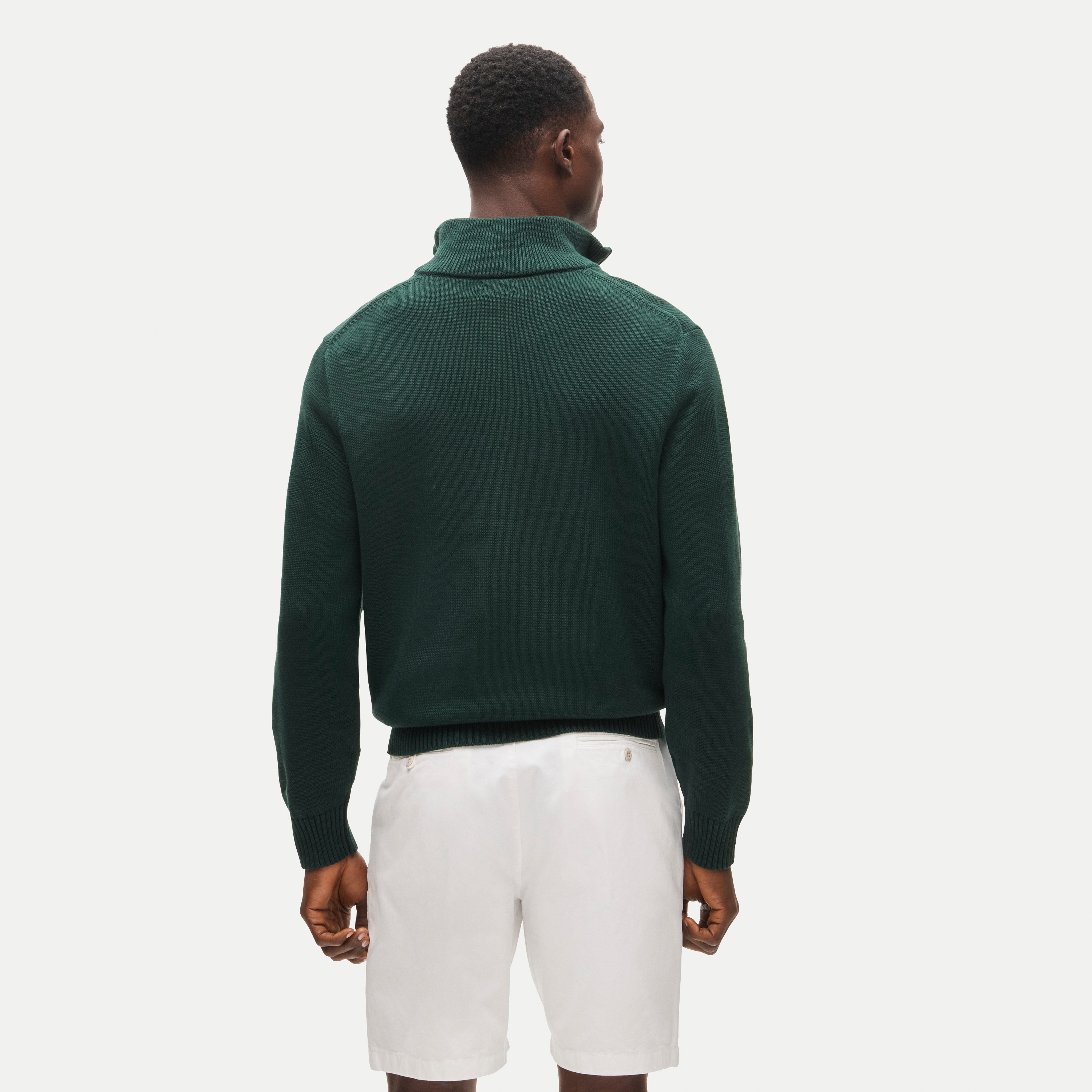 Heritage Cotton Quarter-zip Sweater In Stripe For Men | J.Crew