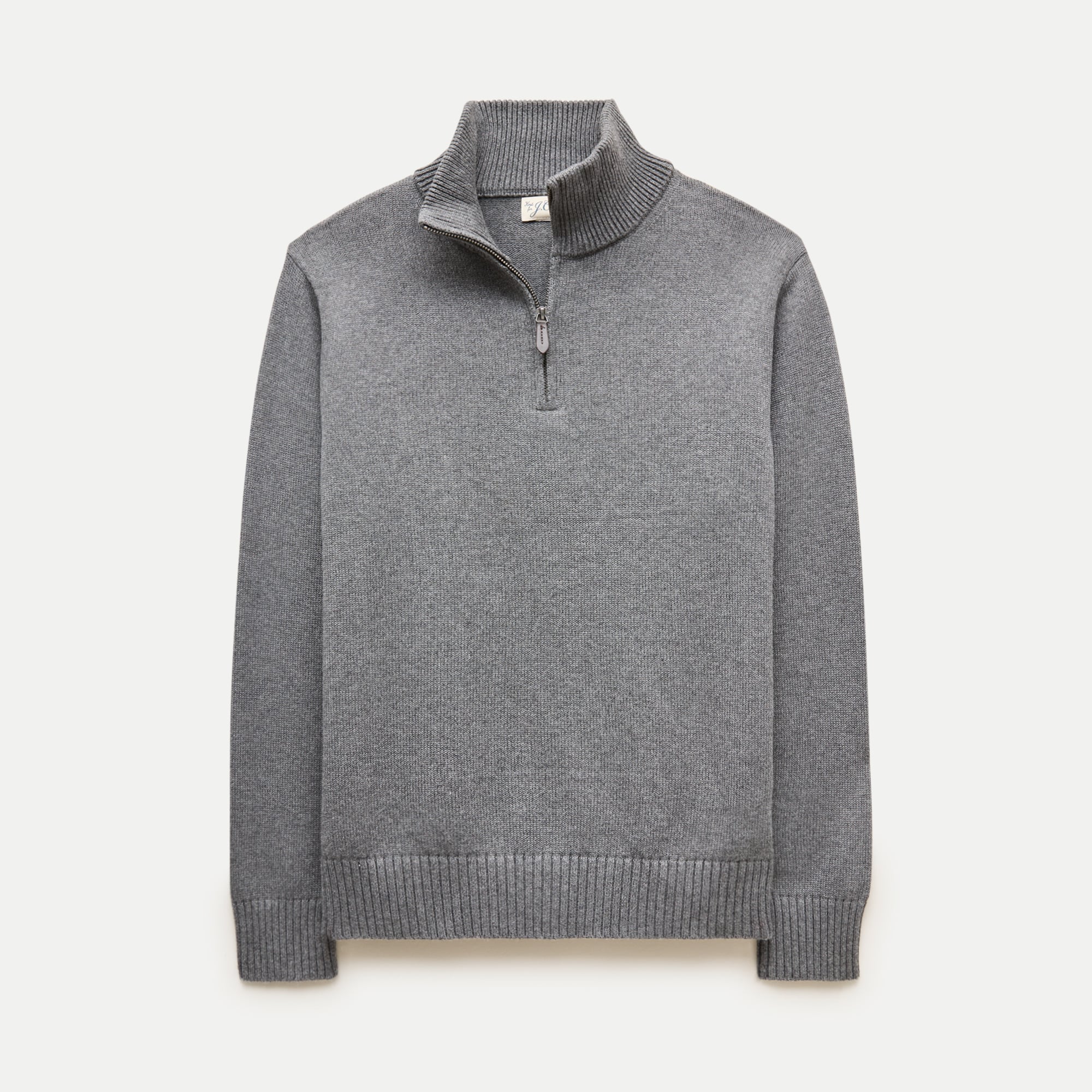 Heritage Cotton Quarter-zip Sweater In Stripe For Men | J.Crew