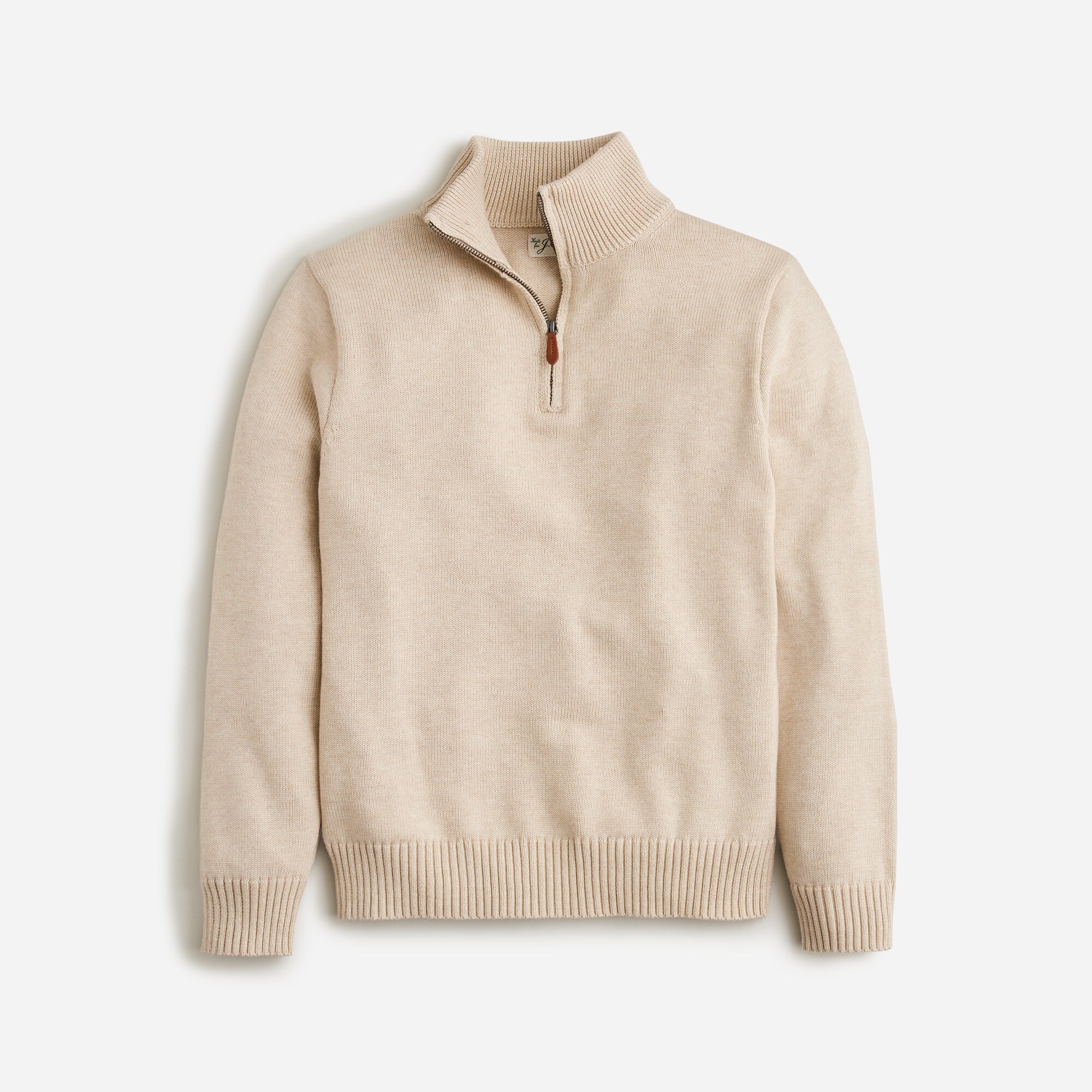 mens Heritage cotton half-zip sweater