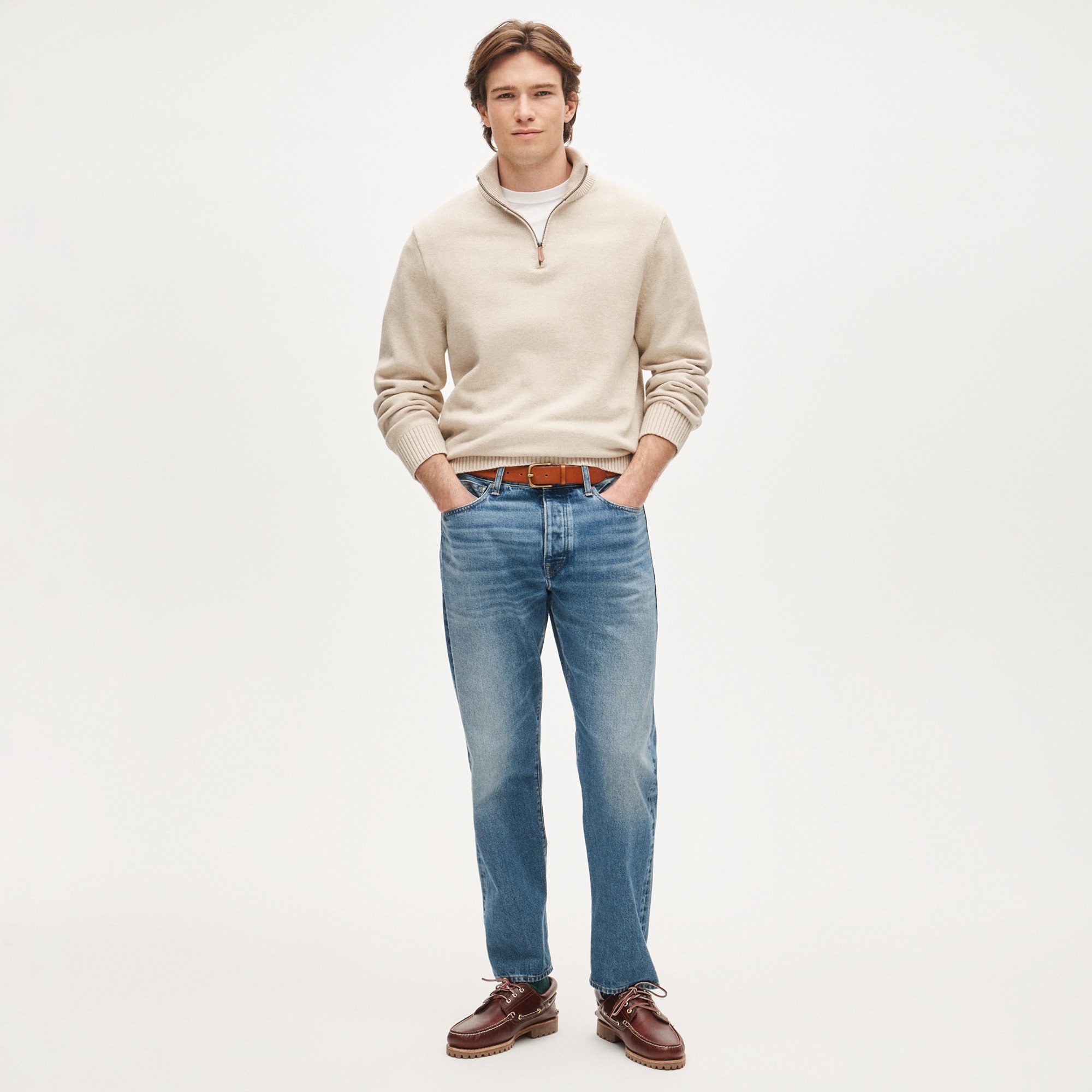 Heritage Cotton Quarter-zip Sweater For Men | J.Crew