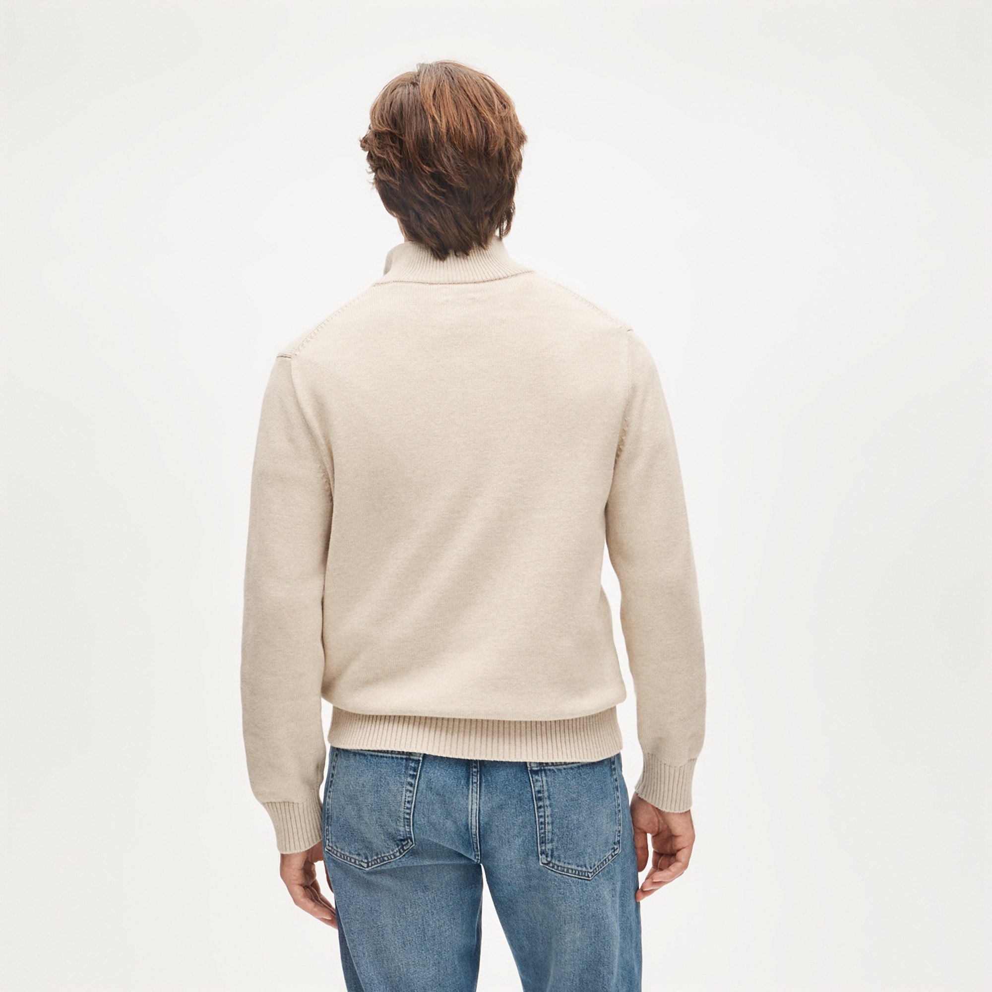 Heritage Cotton Half-zip Sweater For Men | J.Crew