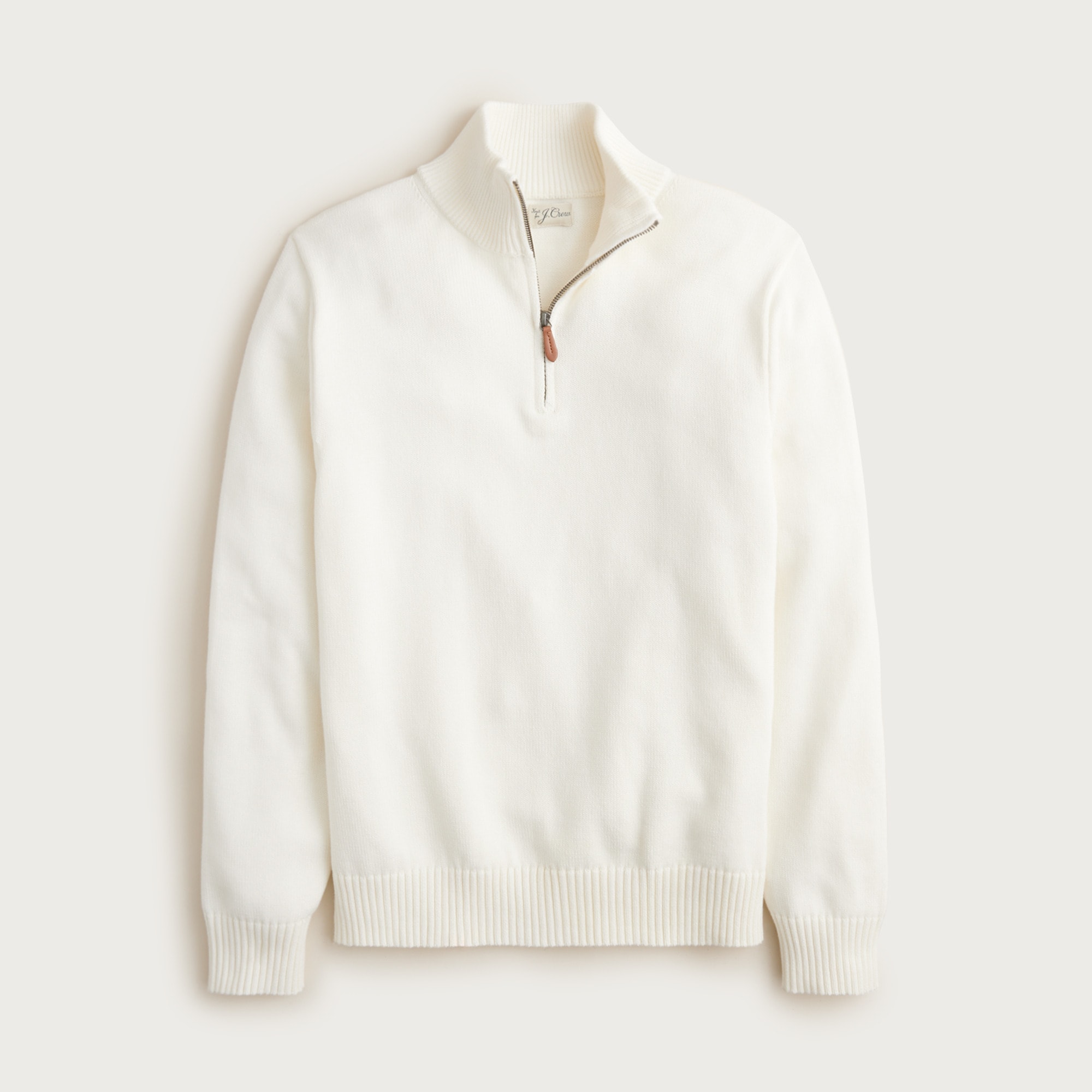 Heritage cotton quarter-zip sweater