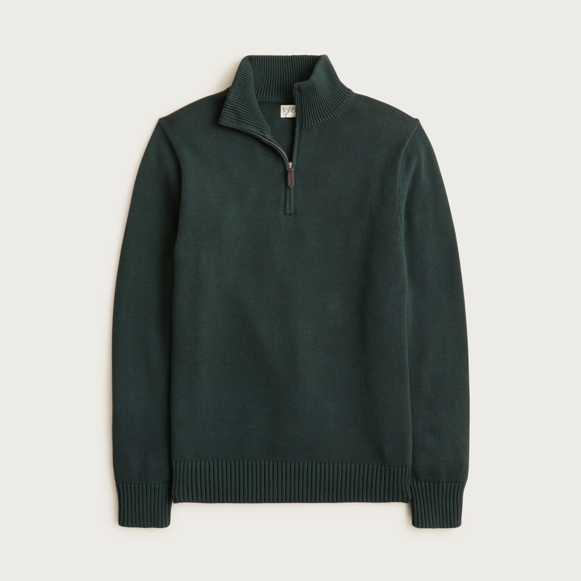  Heritage cotton quarter-zip sweater
