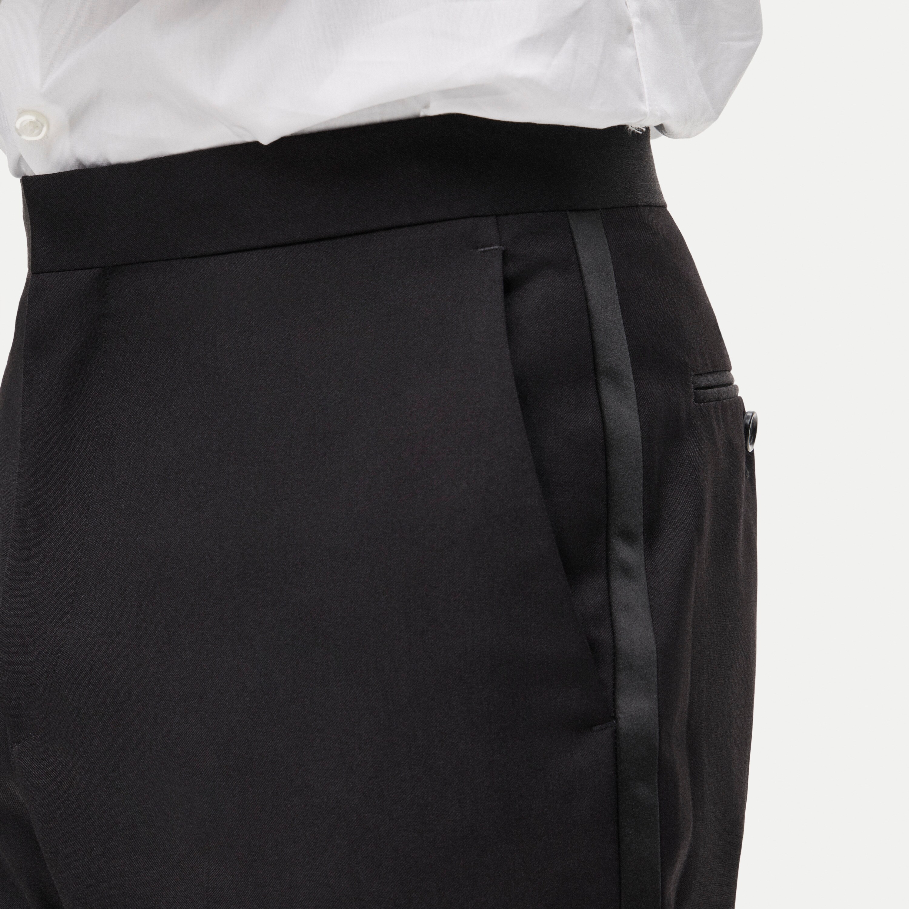 Crosby Classic-fit tuxedo pant in Italian wool