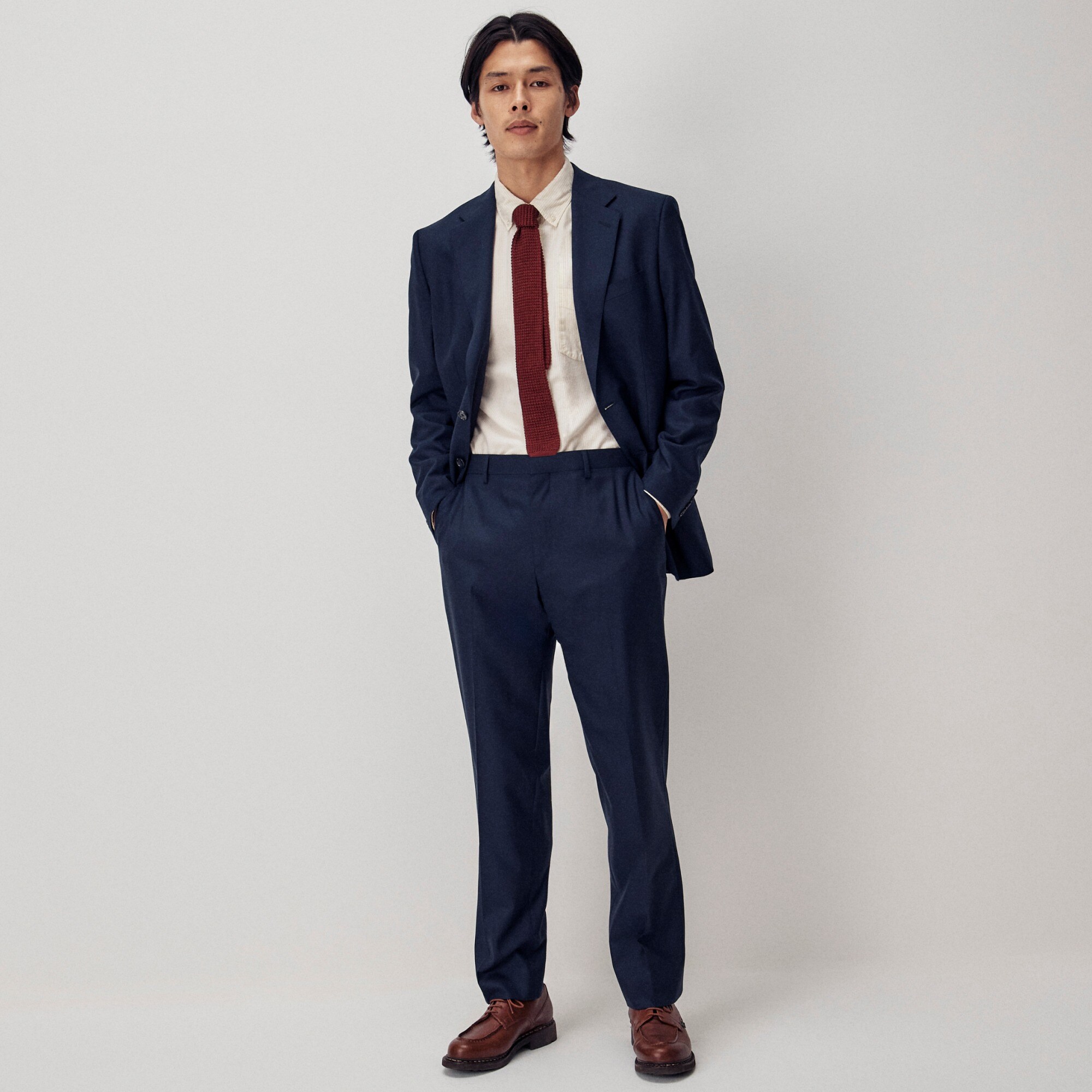 Crosby Classic-fit suit pant in Italian wool