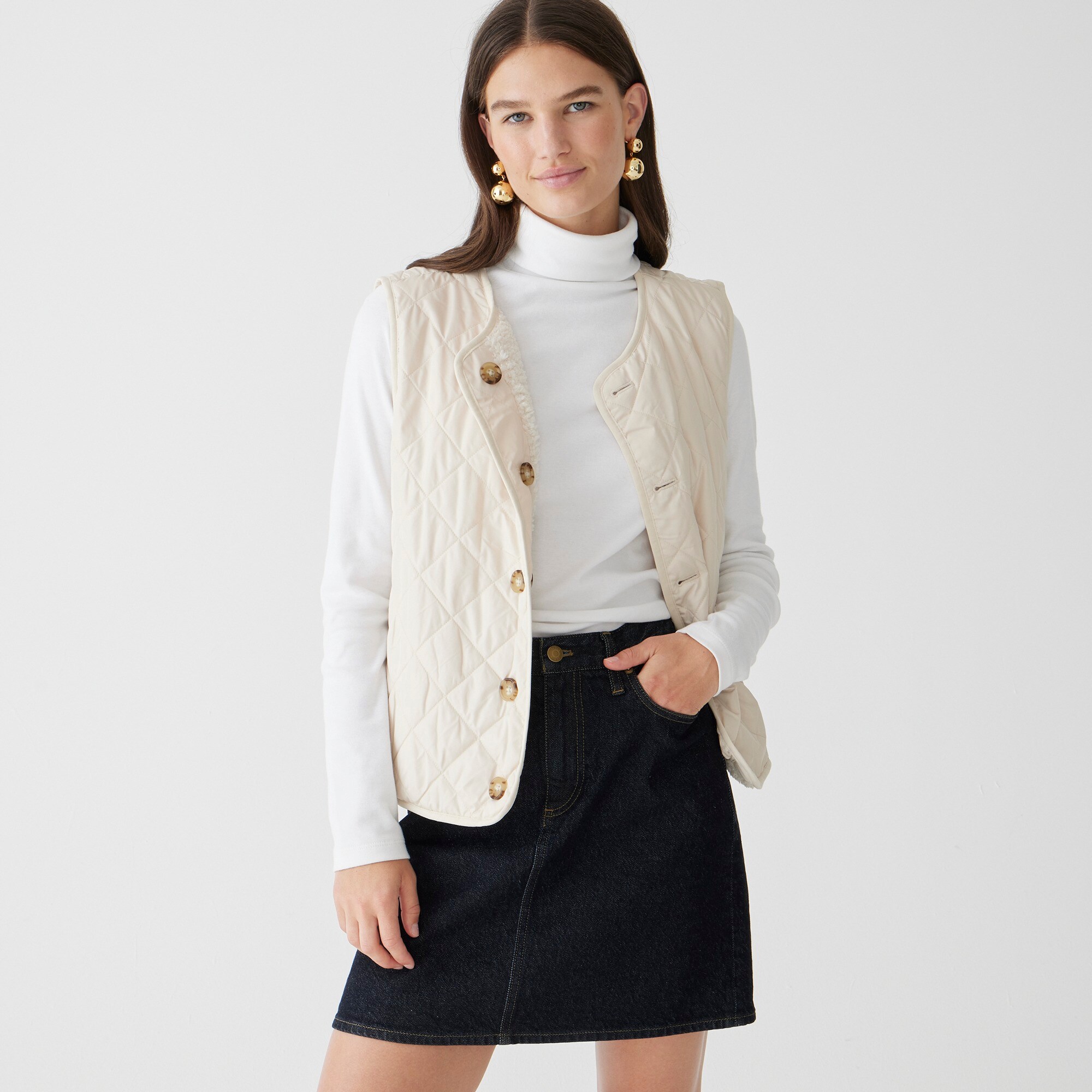 J crew sales reversible puffer